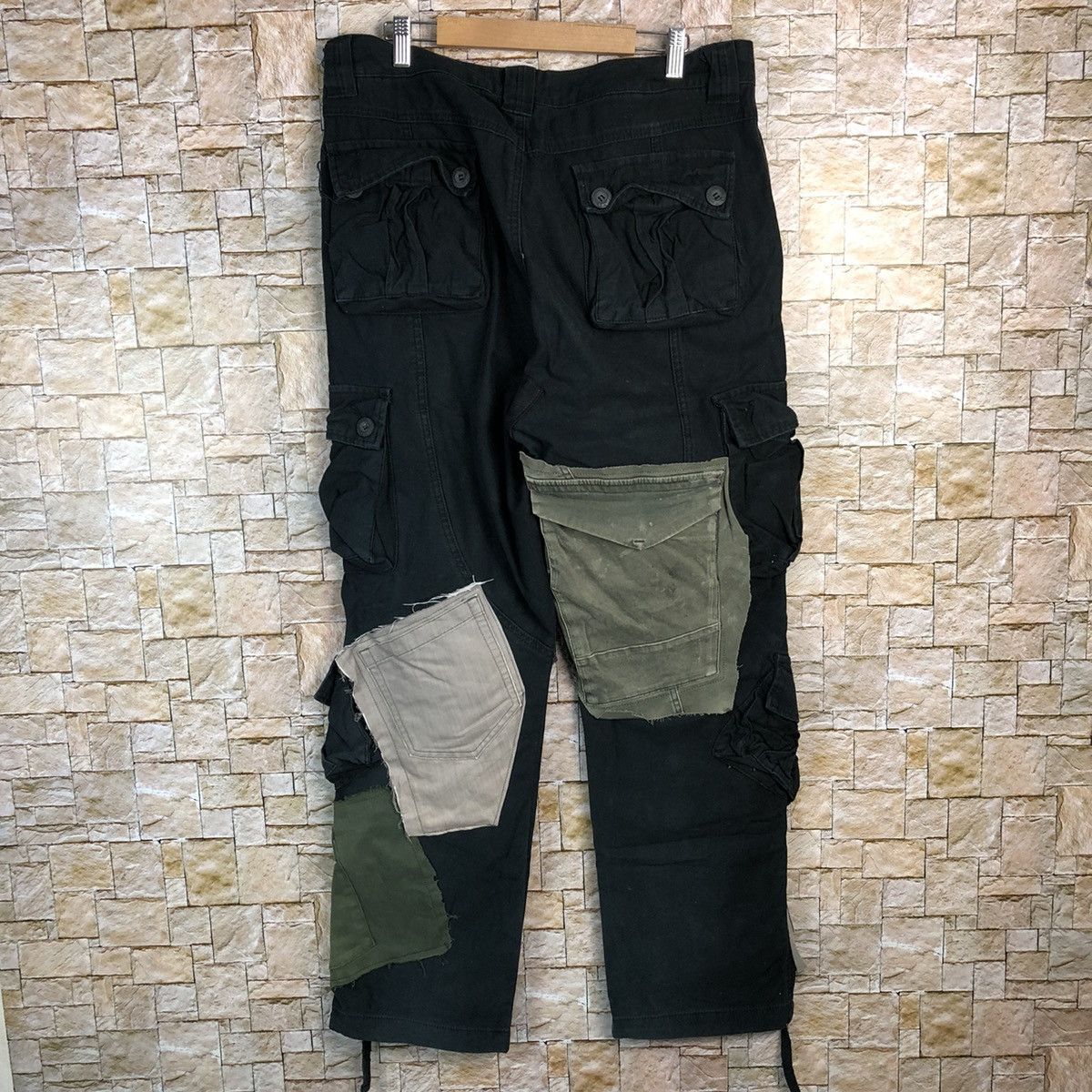 Japanese Brand Matchstick Black Cargo Multipocket Pants #A145 Size US 34 / EU 50 - 18 Thumbnail