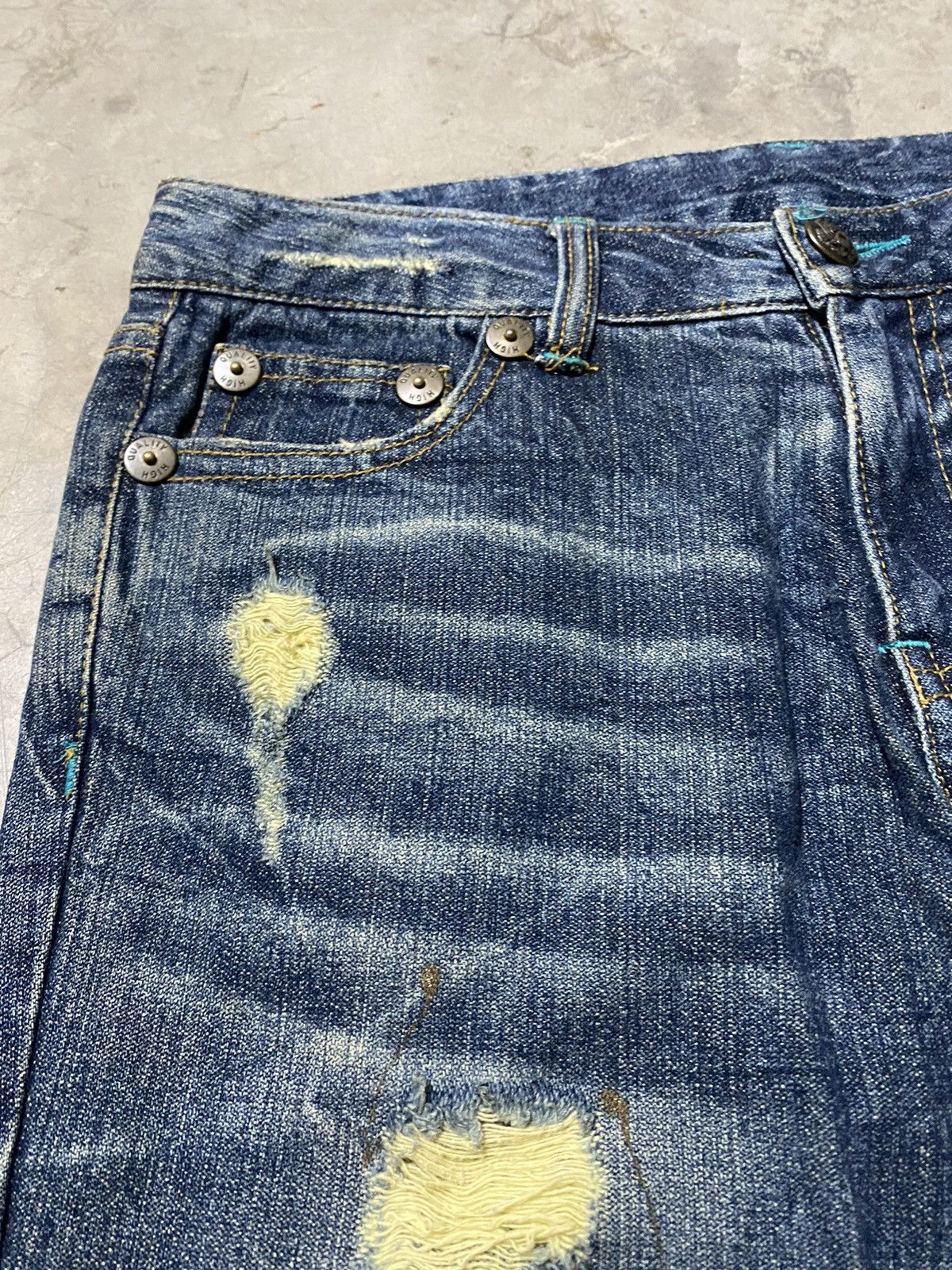 Hysteric Glamour × If Six Was Nine × Japanese Brand Flare Jeans Japan Grunge Denim p71 Size US 30 / EU 46 - 7 Thumbnail