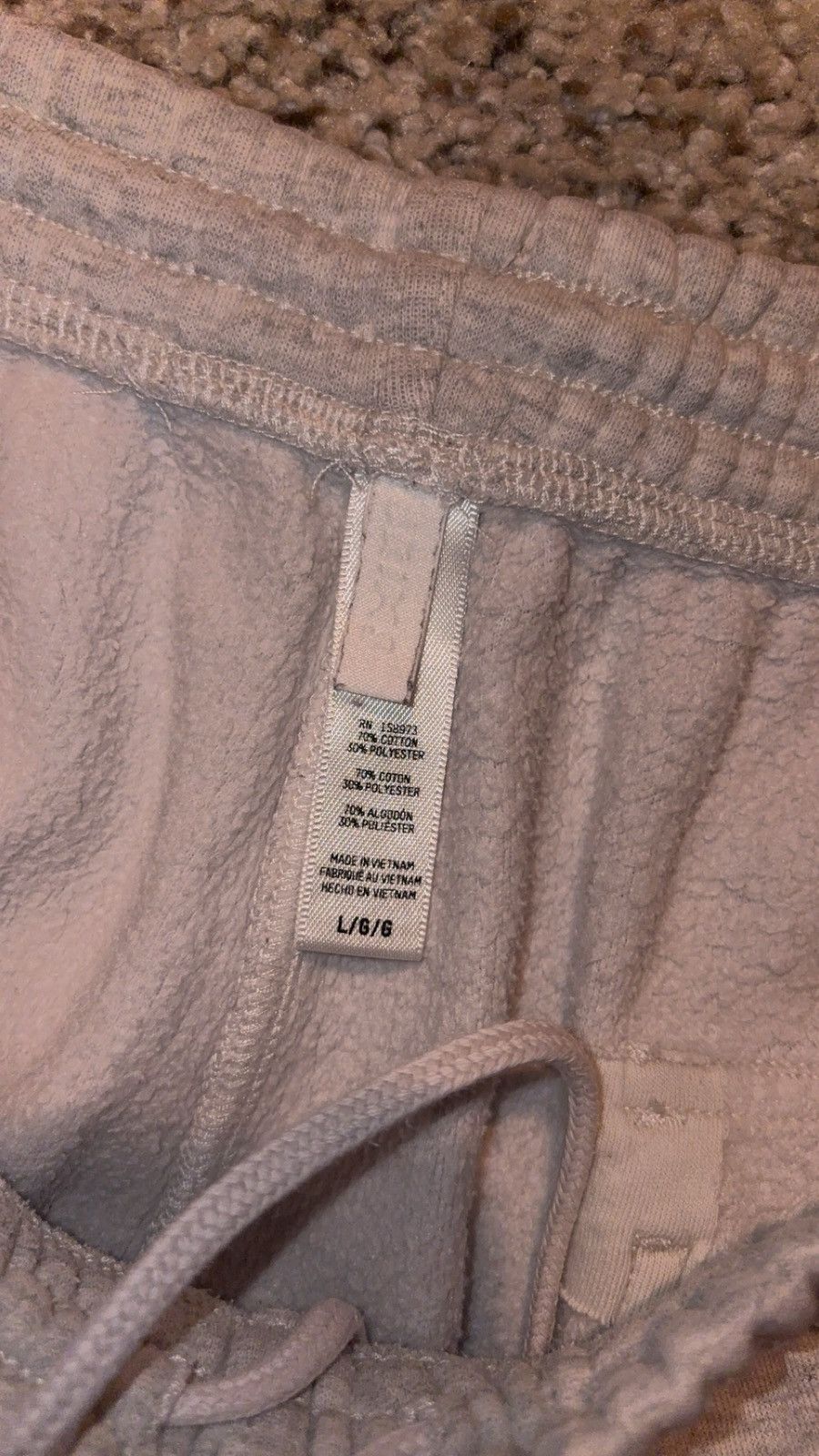 SKIMS SKIMS COTTON FLEECE OVERSIZED CARGO PANT | LIGHT GREY Size 34" / US 12 / IT 48 - 2 Thumbnail
