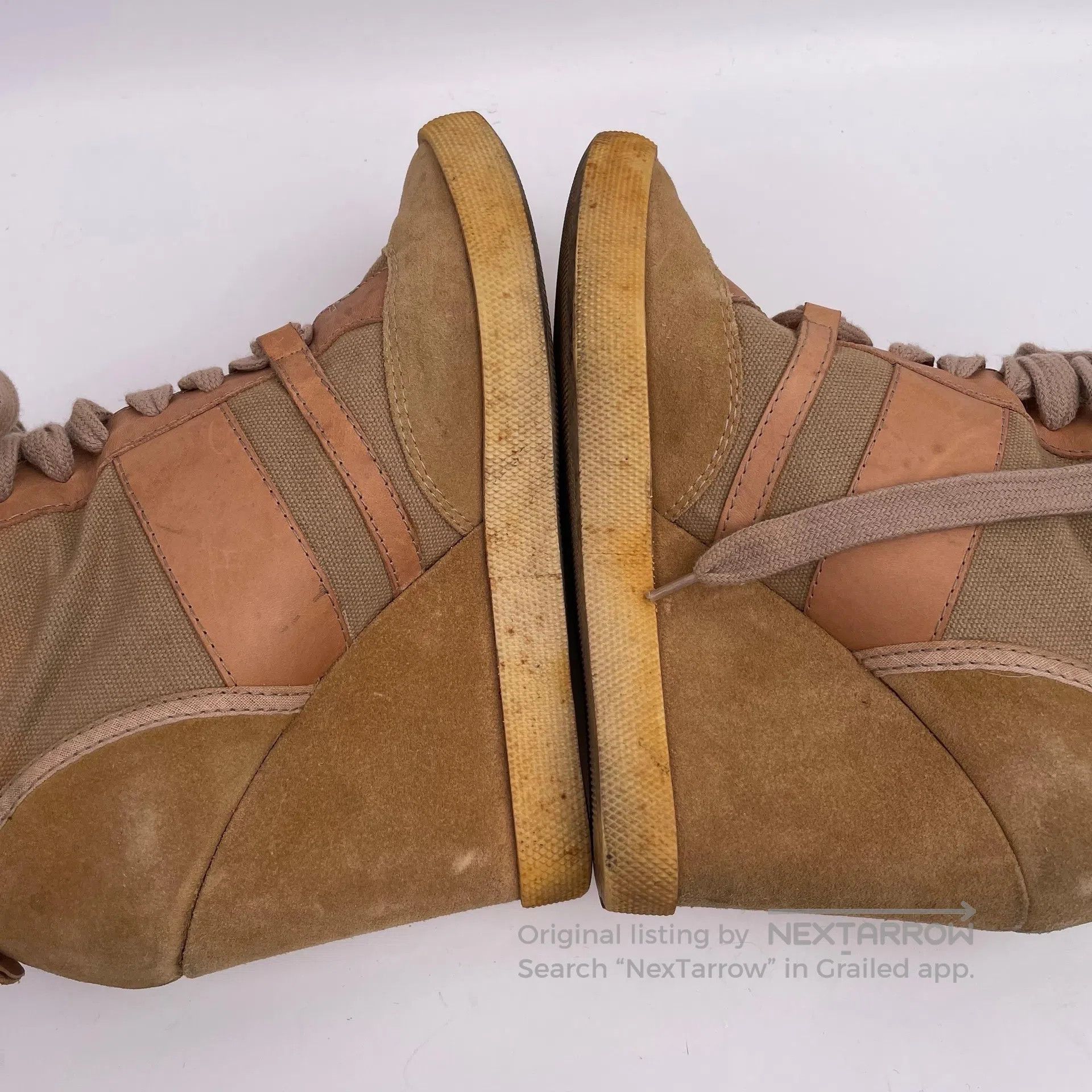 chloma Chloe Brown Suede and Color Block High-Top Shoes| Size US 5 / EU 37 - 6 Thumbnail