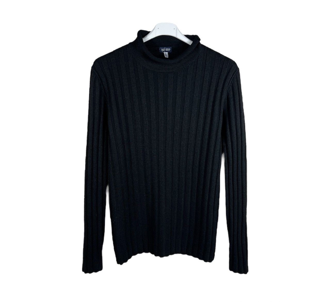 Giorgio Armani Vintage 90s Giorgio Armani jeans striped ribbed sweater Size US L / EU 52-54 / 3 - 1 Thumbnail