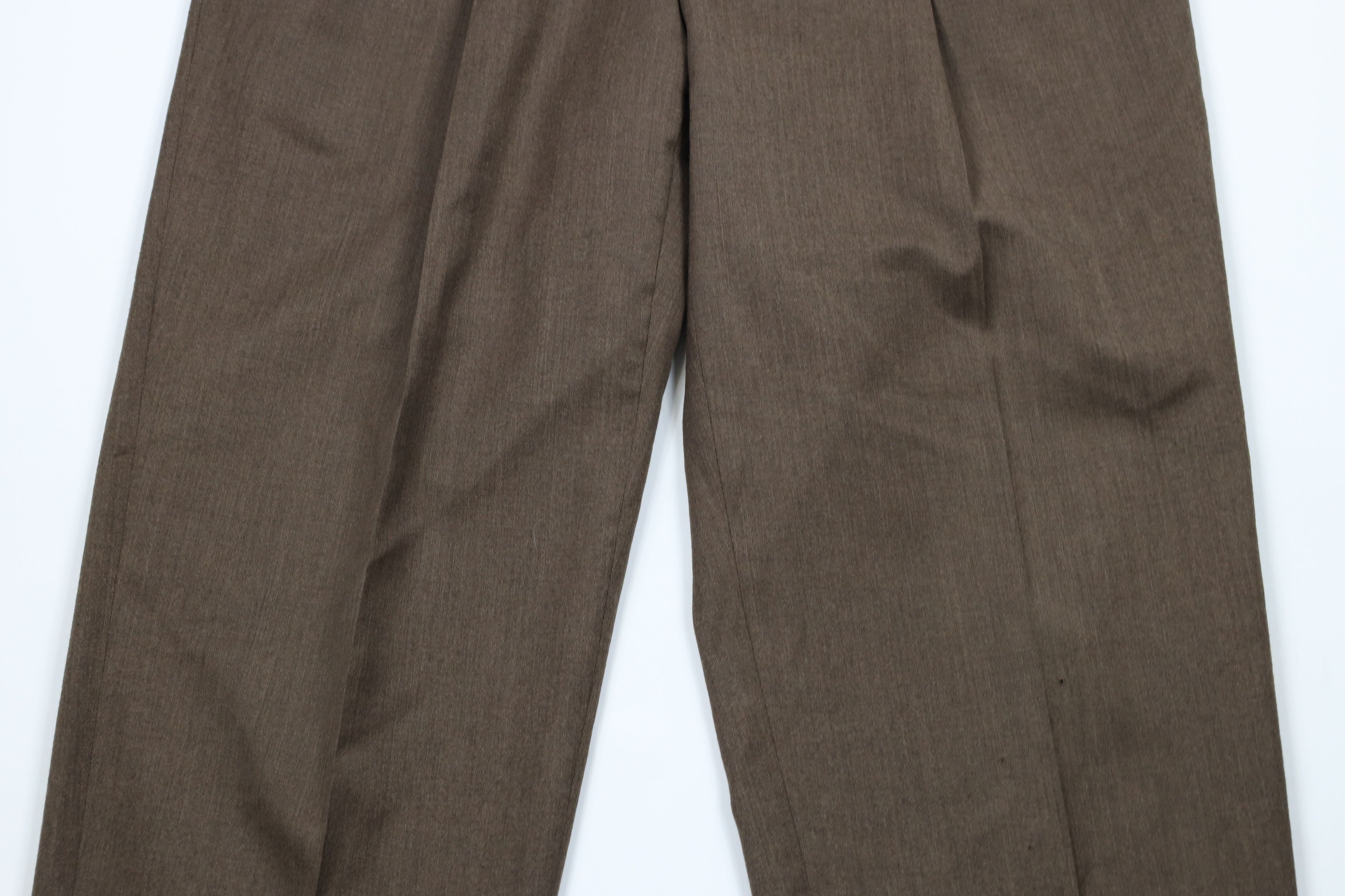 Vintage Vintage 90s Streetwear Cuffed Wide Leg Chino Pants Brown Size US 32 / EU 48 - 3 Thumbnail