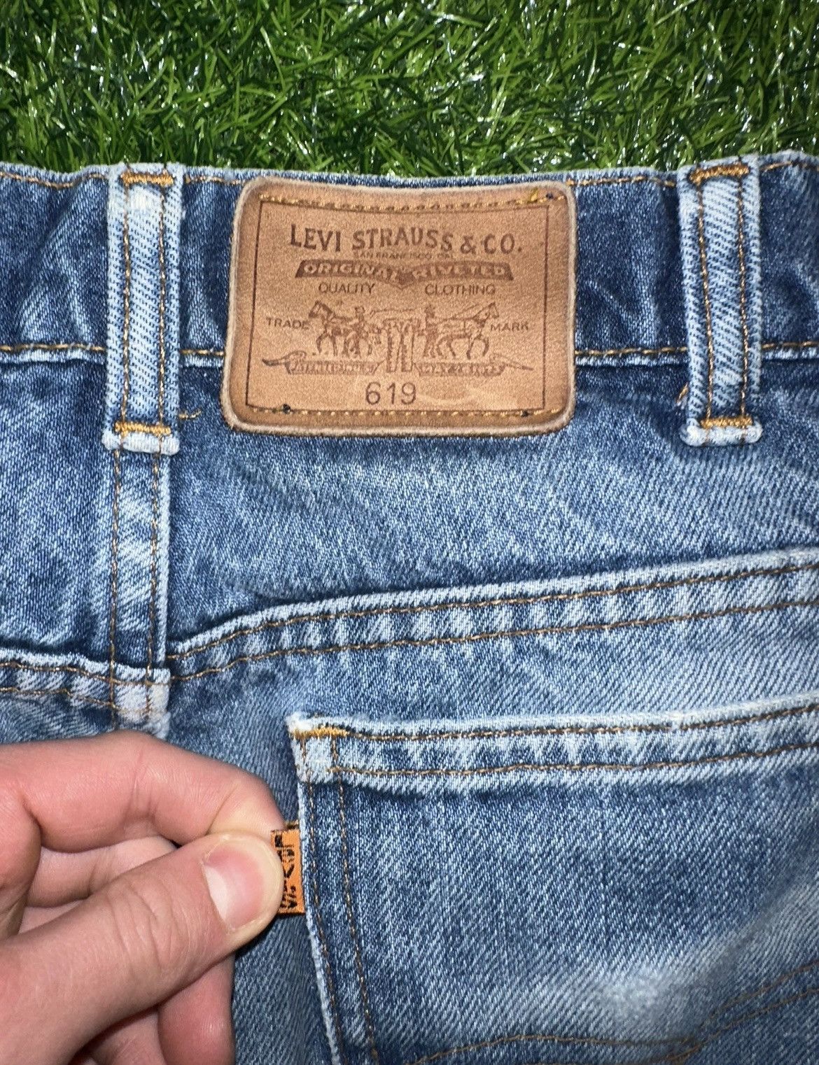 Levi's Levi Orange Tab 619 Jeans Size 33x34 Size US 33 - 3 Thumbnail