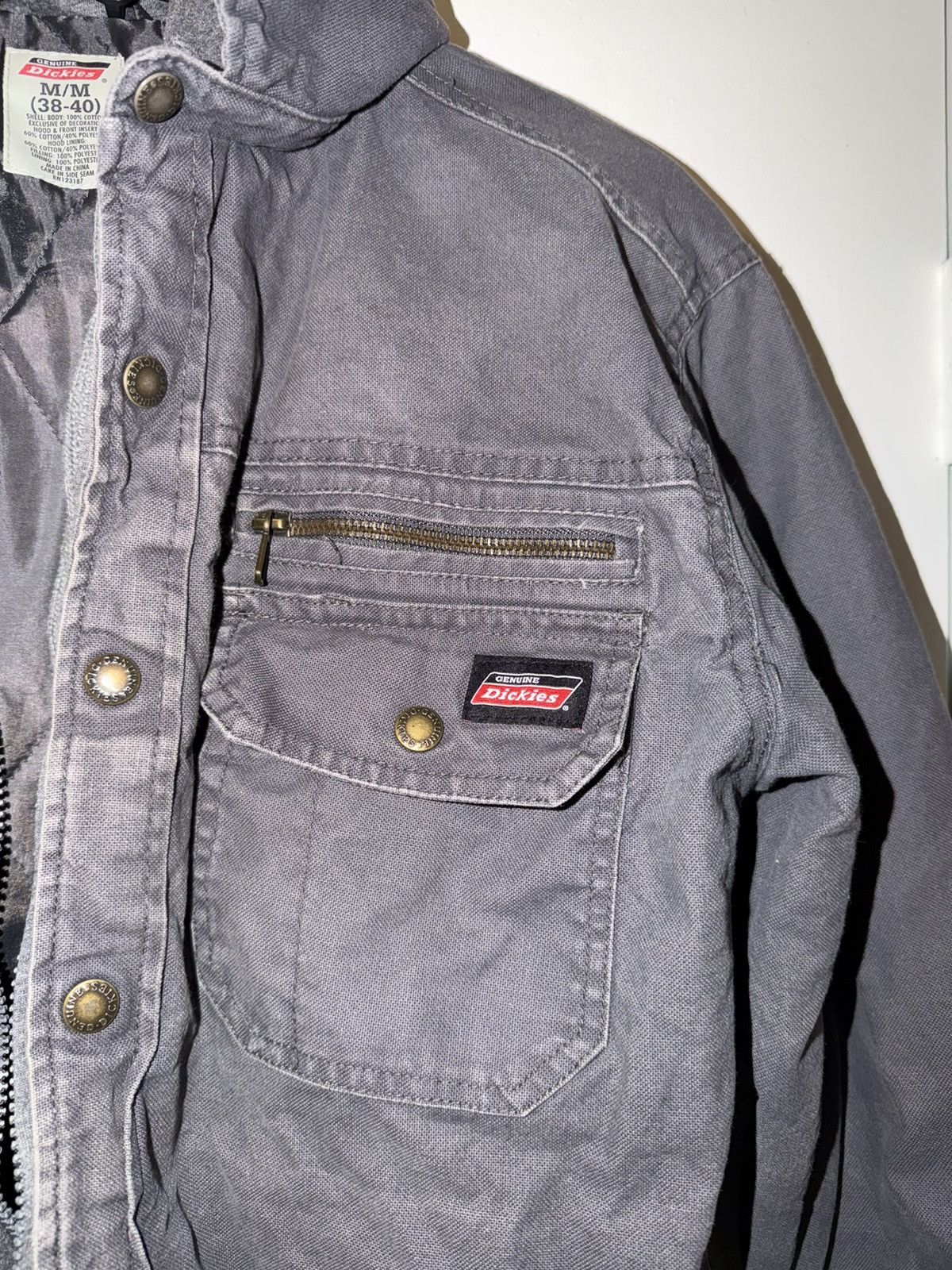 Dickies Vtg Gray Canvas Dickies Full Zip Men’s Hooded Jacket Size M Size US M / EU 48-50 / 2 - 3 Thumbnail