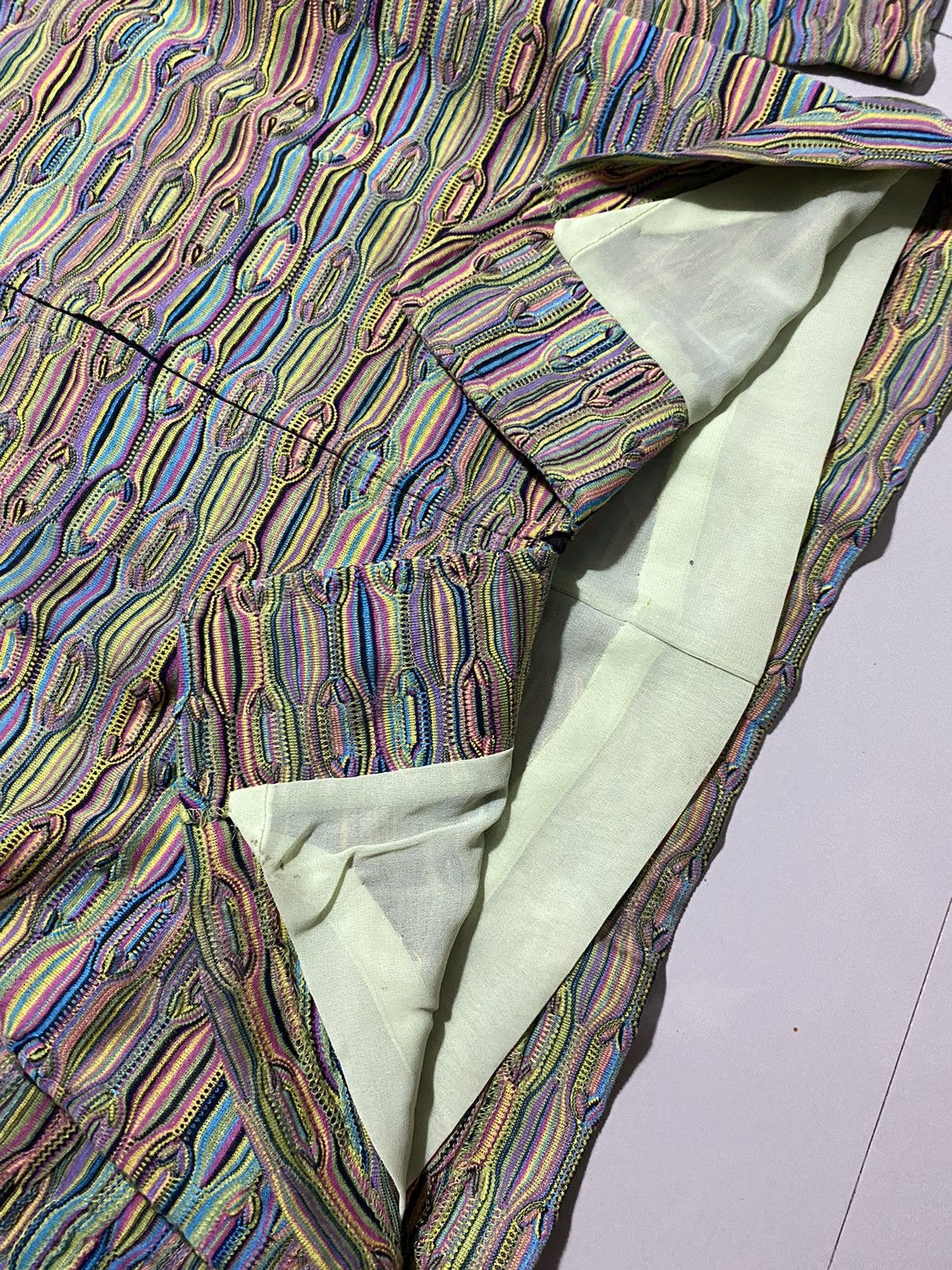 Pleats Please Issey Miyake Rare Madame Polla Multicolor Designer Print Jacket - M Size M / US 6-8 / IT 42-44 - 7 Thumbnail