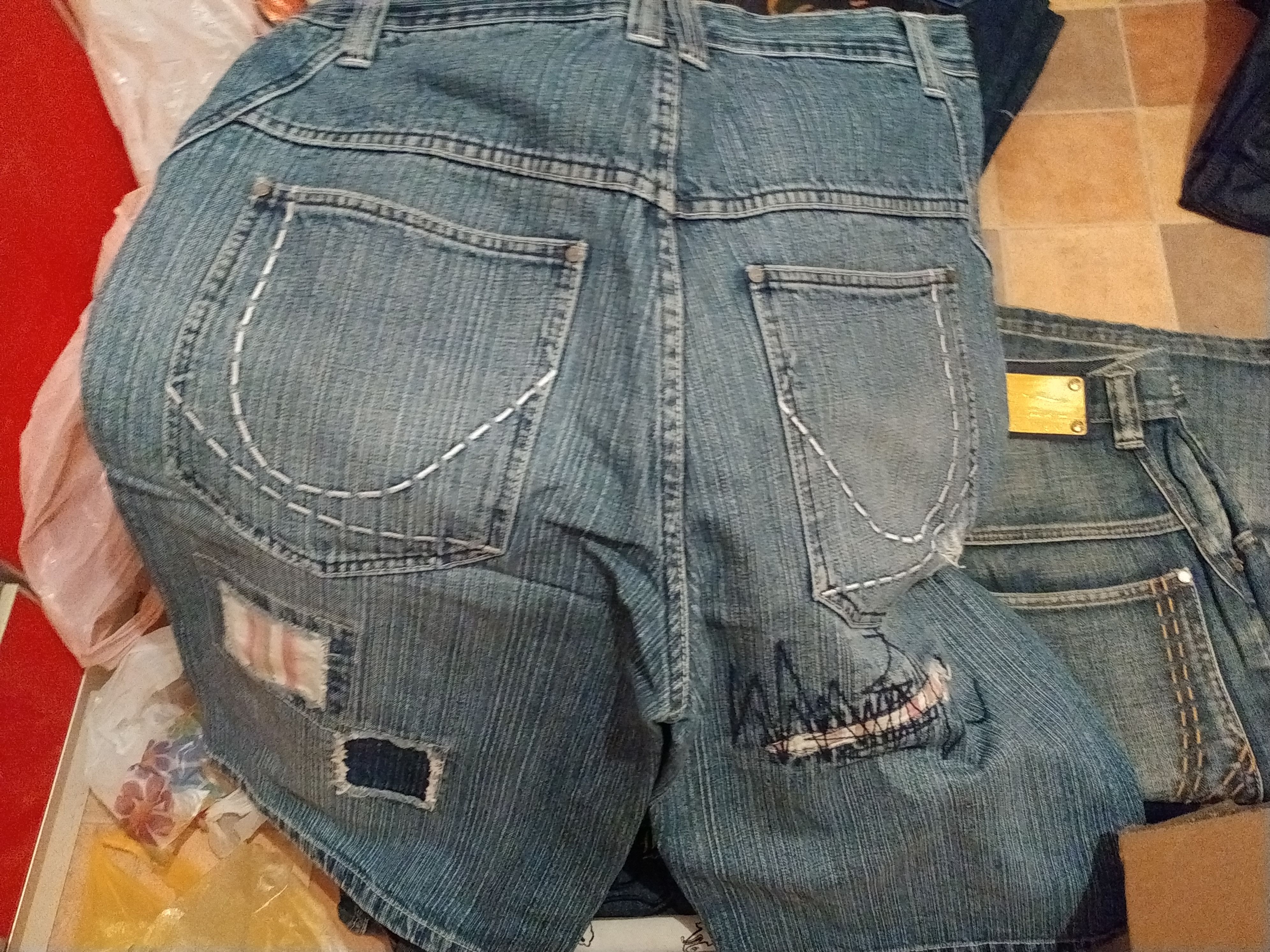 Karl Kani KARL KANI shorts, vintage hip hop baggy jeans, 90s size W 36 Size US 36 / EU 52 - 3 Thumbnail