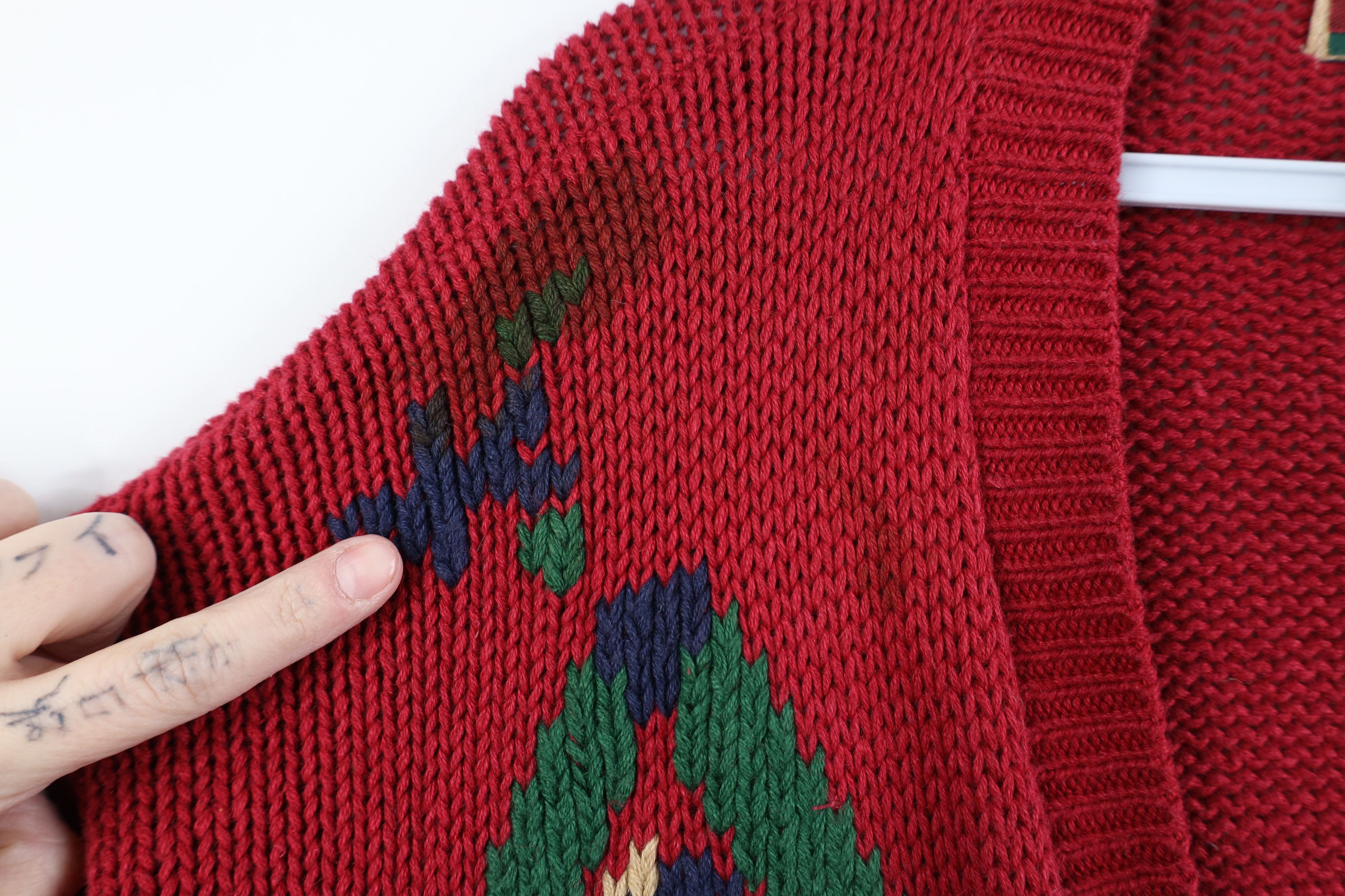 Vintage Vintage 90s Streetwear Fair Isle Geometric Cardigan Sweater Size M / US 6-8 / IT 42-44 - 5 Thumbnail