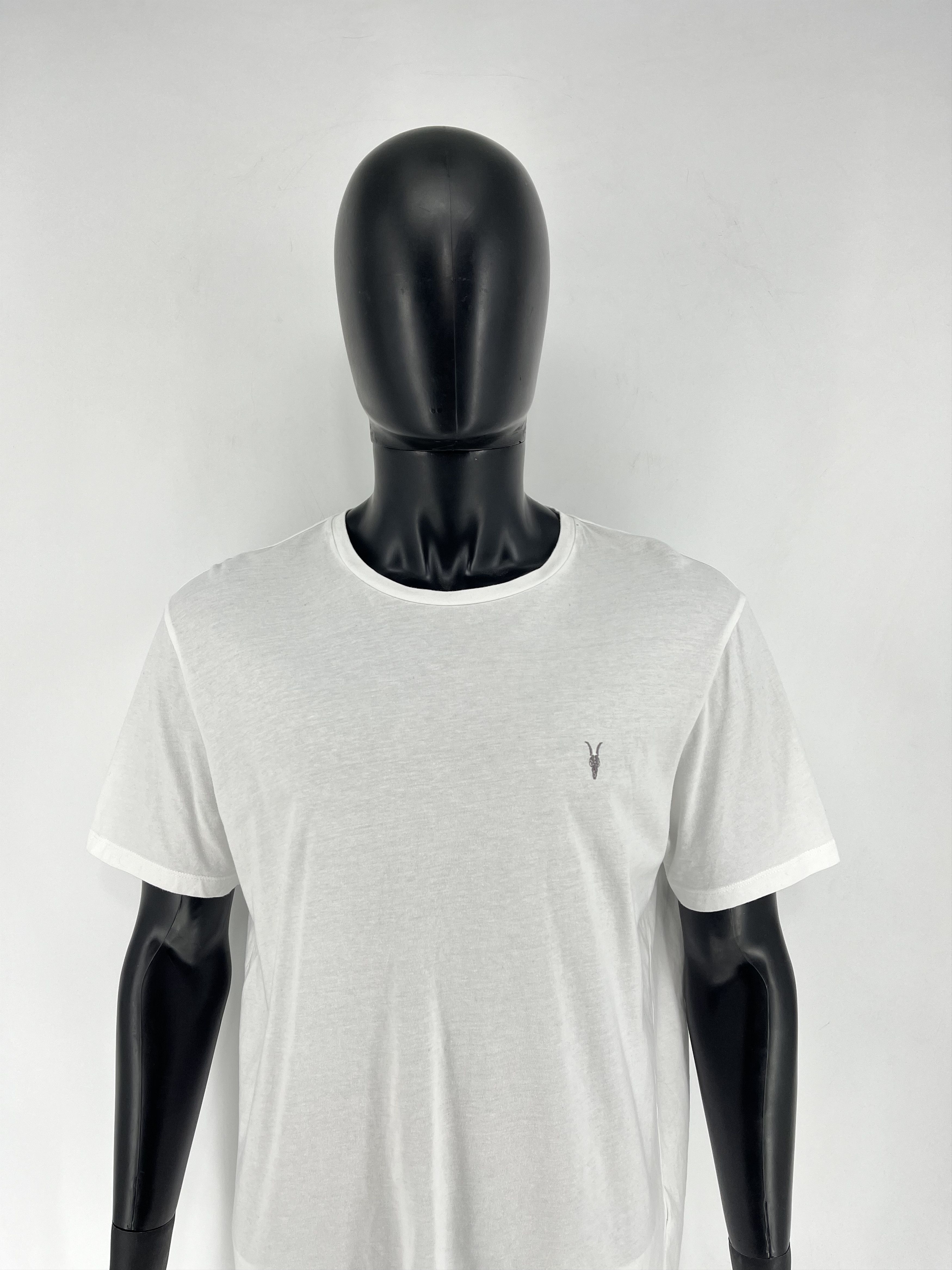 Allsaints Vintage Basic Allsaints Mini Logo Basic Tee Old Money Size US XXL / EU 58 / 5 - 1 Thumbnail