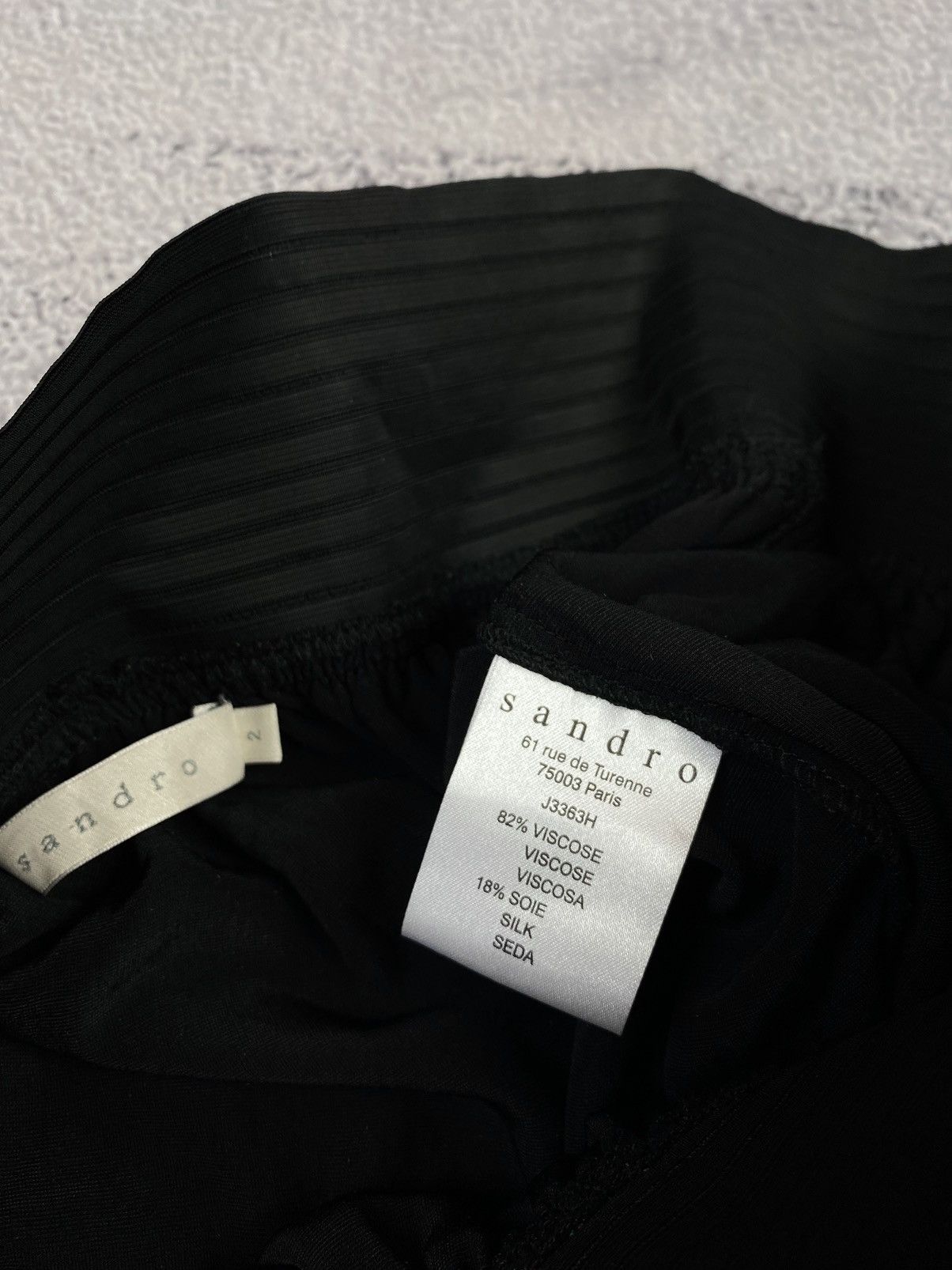 Designer × Sandro Sandro Viscose Silk Blend Velour/Velvet Paisley Skirt Size 26" / US 2 / IT 38 - 12 Thumbnail