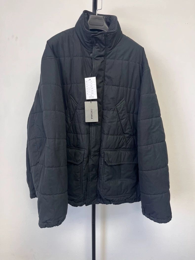 Balenciaga Balenciaga Solid zip-up turtleneck hooded jacket jacket Size US M / EU 48-50 / 2 - 1 Thumbnail