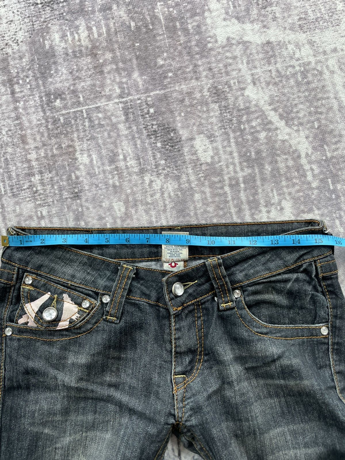 True Religion True Religion Black Straight Jeans Size US 31 - 12 Thumbnail