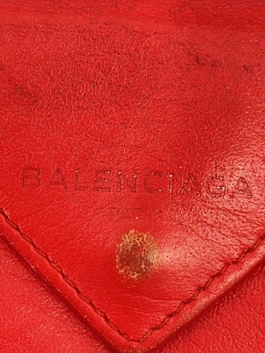 Balenciaga Balenciaga Leather Wallet Red Size ONE SIZE - 3 Thumbnail