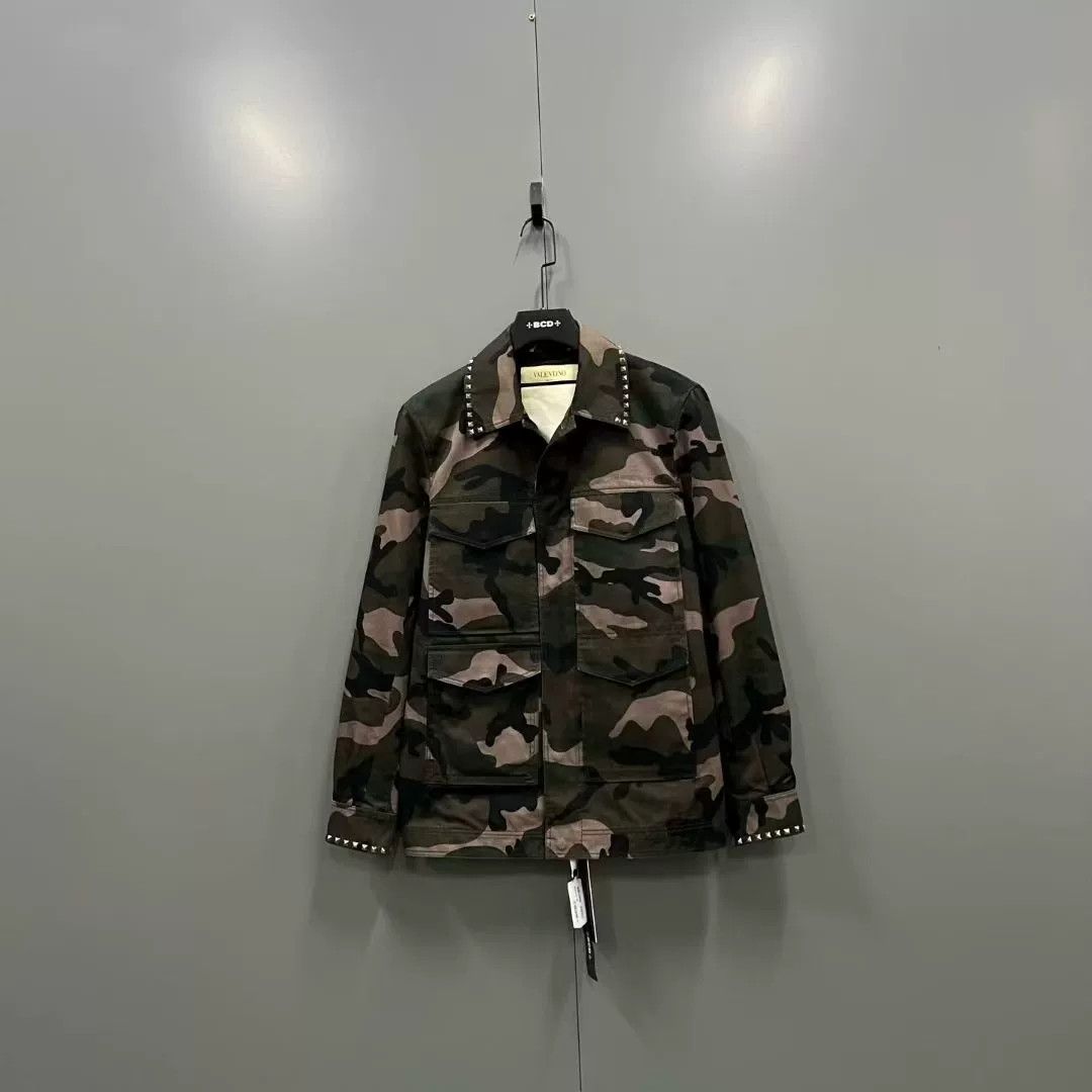 Valentino Valentino Camo Rivet Utility Jacket Size US L / EU 52-54 / 3 - 1 Thumbnail
