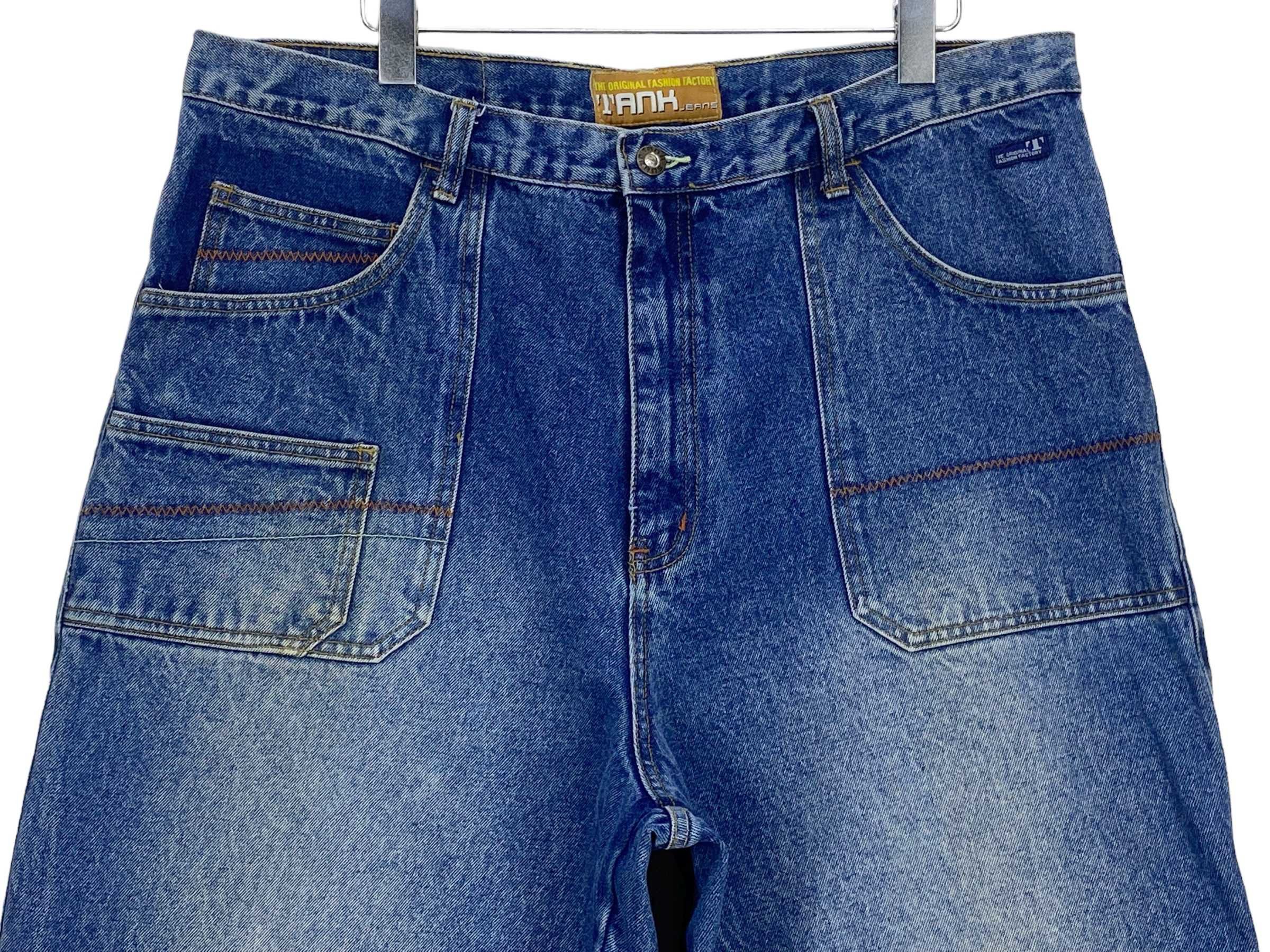 Japanese Brand Tank Baggy Jeans Hip Hop Skateboards Jeans Size US 38 / EU 54 - 3 Thumbnail