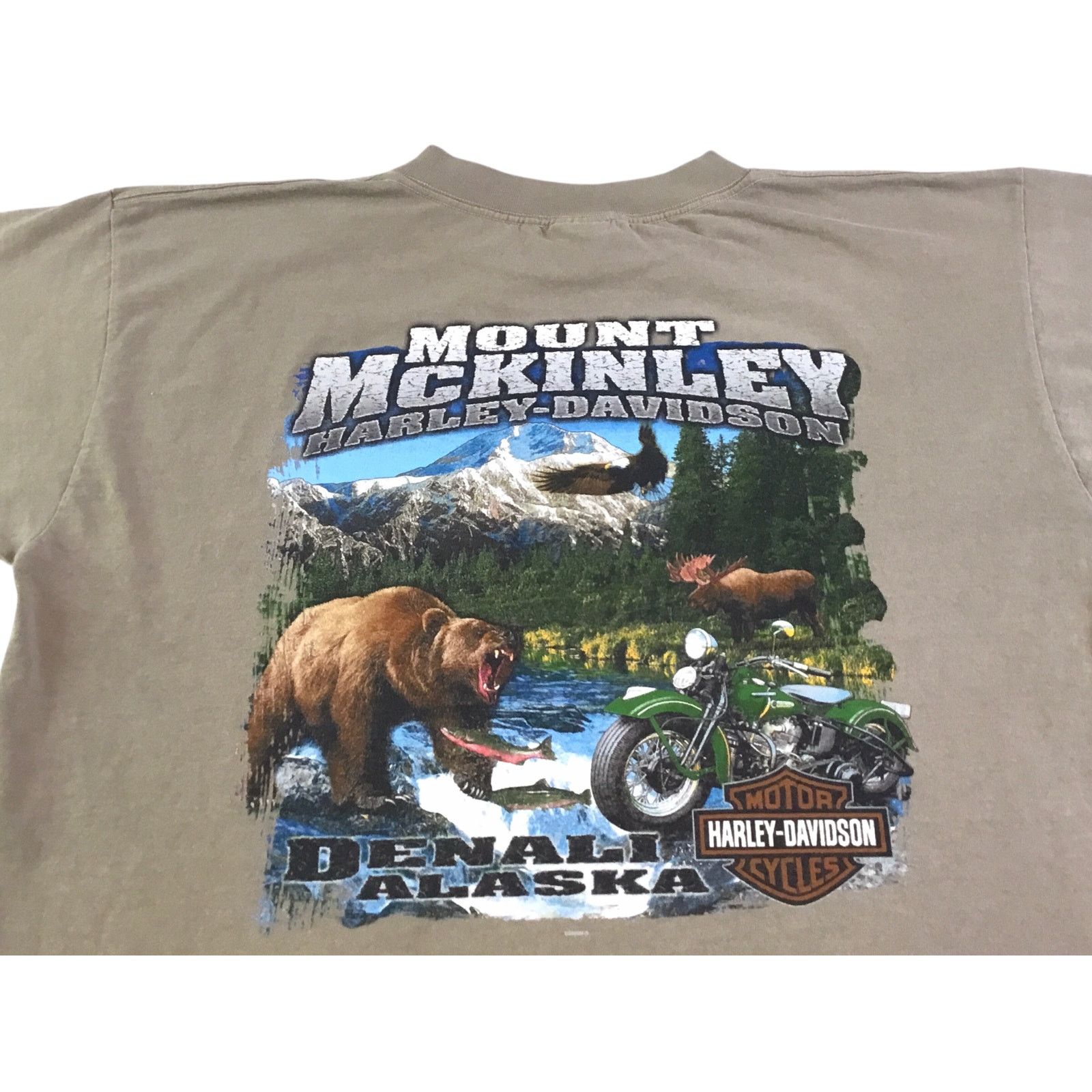 Harley Davidson Harley Davidson Mt McKinley Denali Alaska Tan Size XLarge Size US XL / EU 56 / 4 - 4 Thumbnail