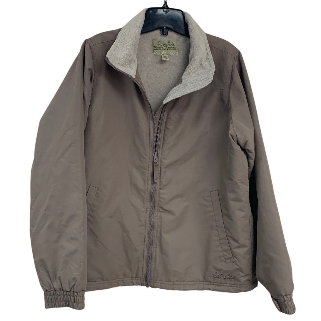 Cabelas Cabelas Womens Medium Full Zip Outerwear Fleece Lined Jacket Size M / US 6-8 / IT 42-44 - 1 Thumbnail