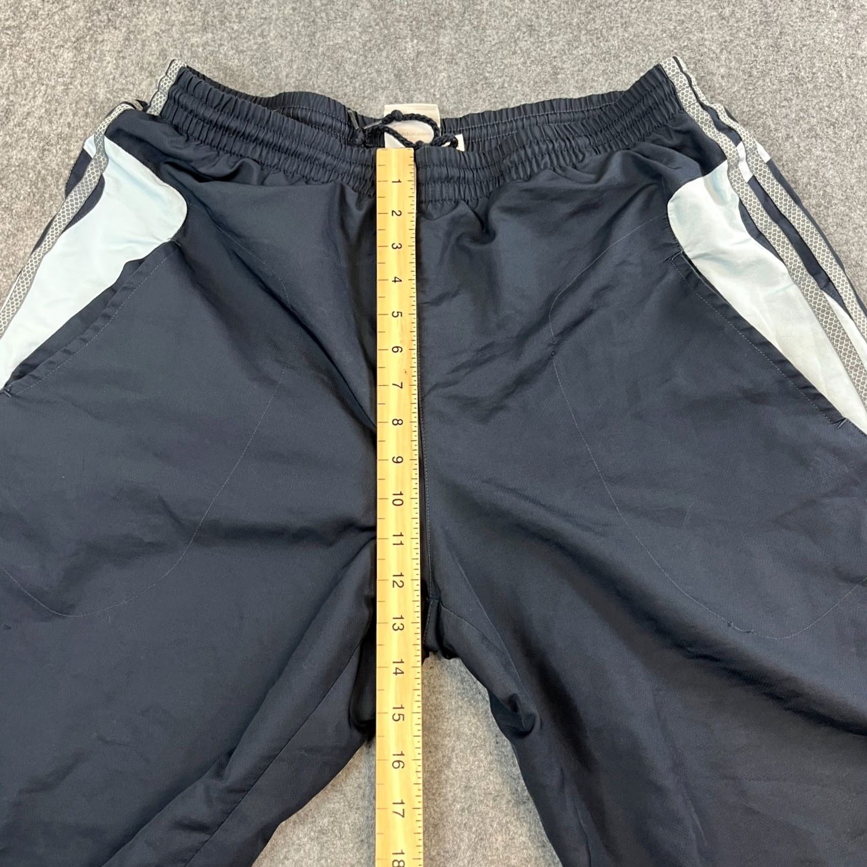 Adidas Adidas Mens Track Pants Sweat Joggers Large L Blue Baggy Relaxed Vintage 00s Size US 33 - 5 Thumbnail