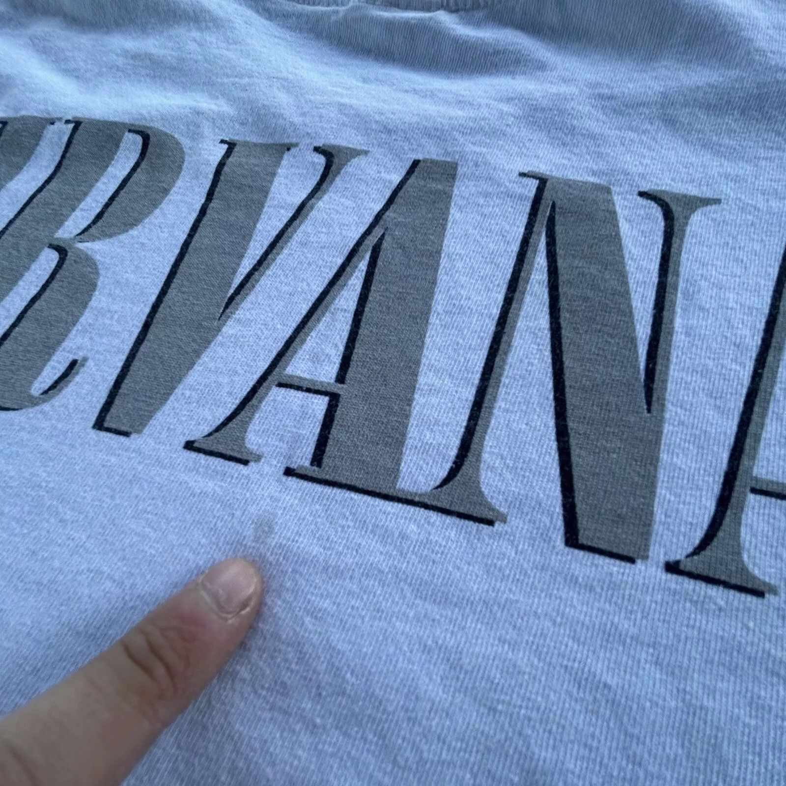 Vintage Nirvana Shirt Mens Medium Spell Out Kurt