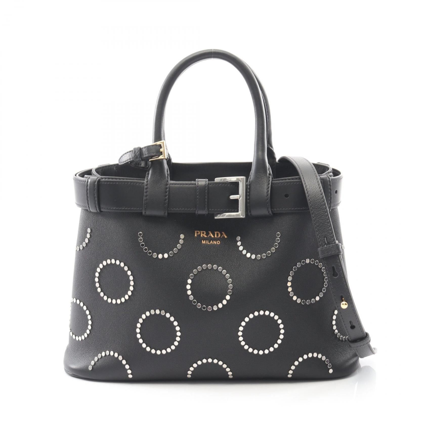Prada Prada Prada Soft Grain Vite Leather Tote Bag Leather Tote Bag 1BA434 DUTY FREE for USA Size ONE SIZE - 1 Thumbnail