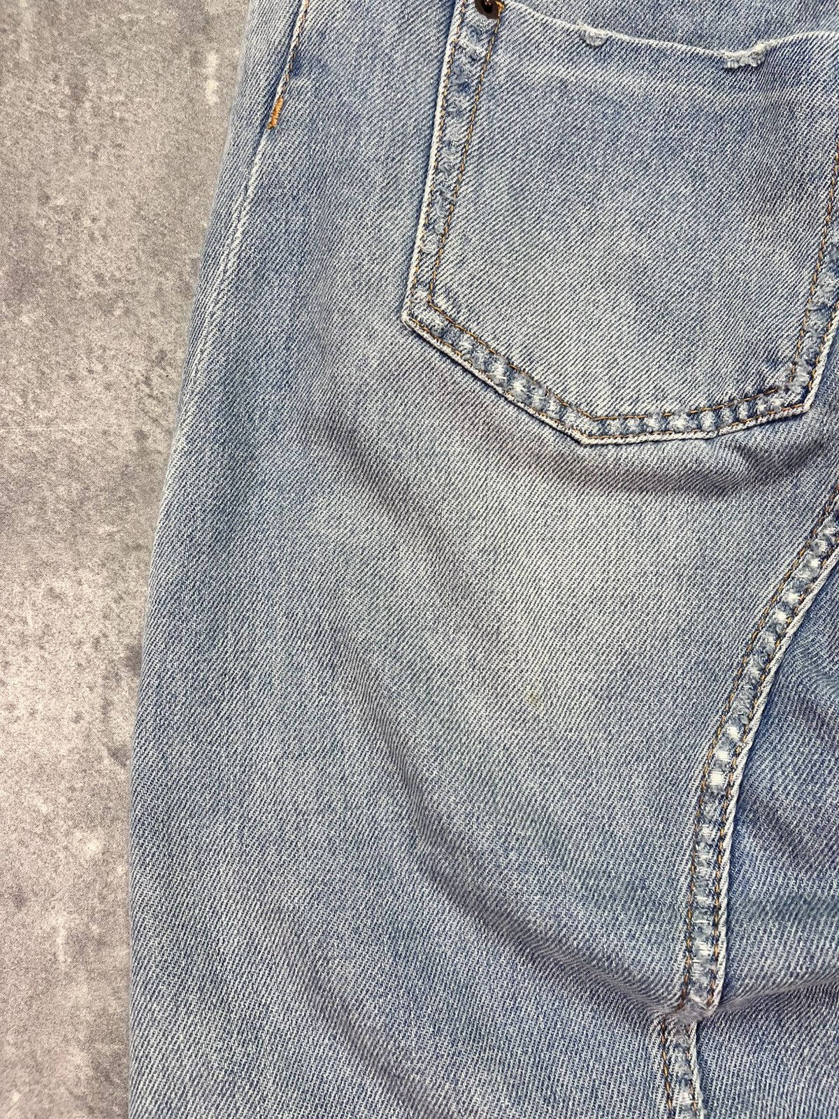Maison Margiela SS17 MM6 Presentation Folded Cropped Flared Fit Jeans 40 Size 27" / US 4 / IT 40 - 15 Thumbnail