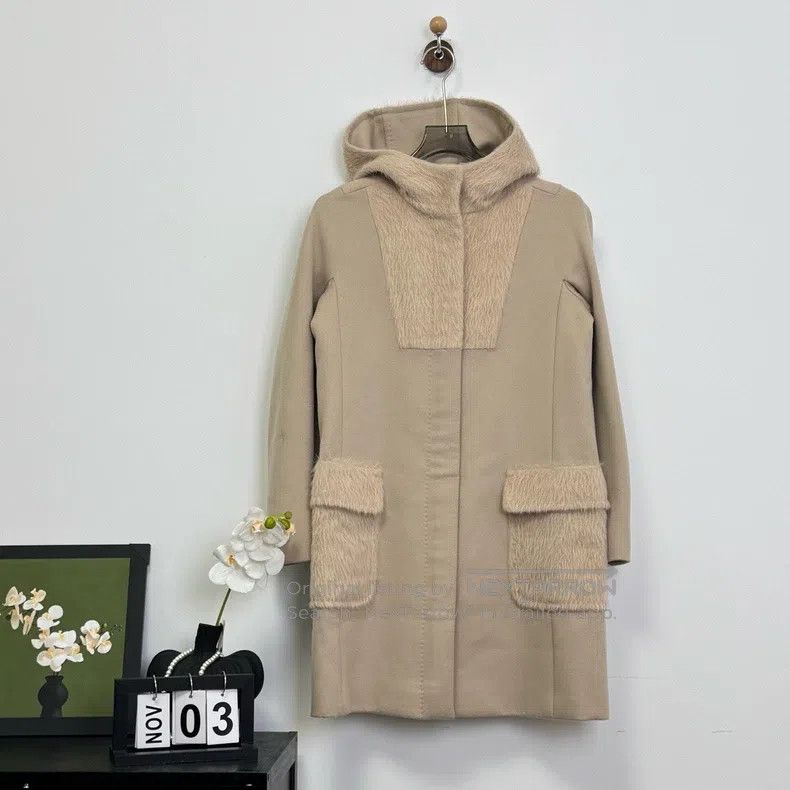 Max Mara Max Mara Hooded Cashmere Overcoat Size XXS / US 00 / IT 34 - 1 Thumbnail