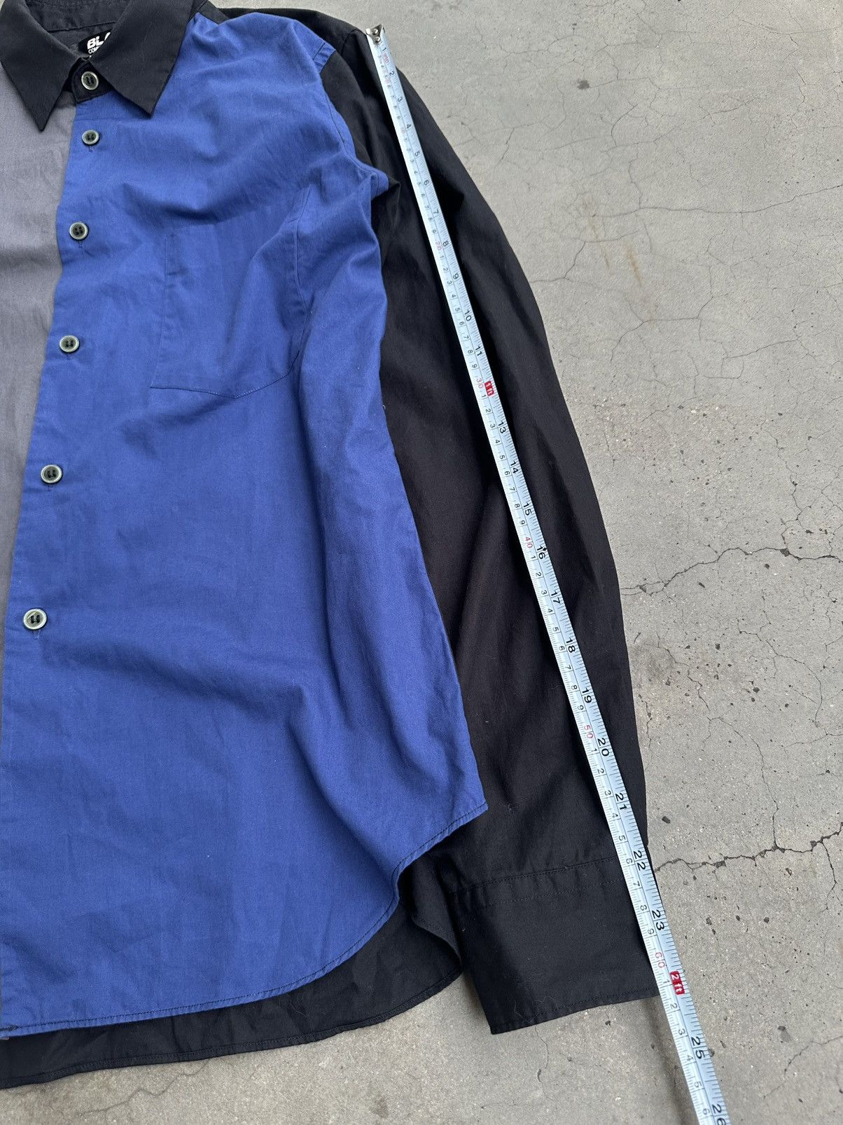 Comme des Garcons Black AW2020 Comme des Garcons Black 3 Block Button Up Shirt Size US M / EU 48-50 / 2 - 9 Thumbnail