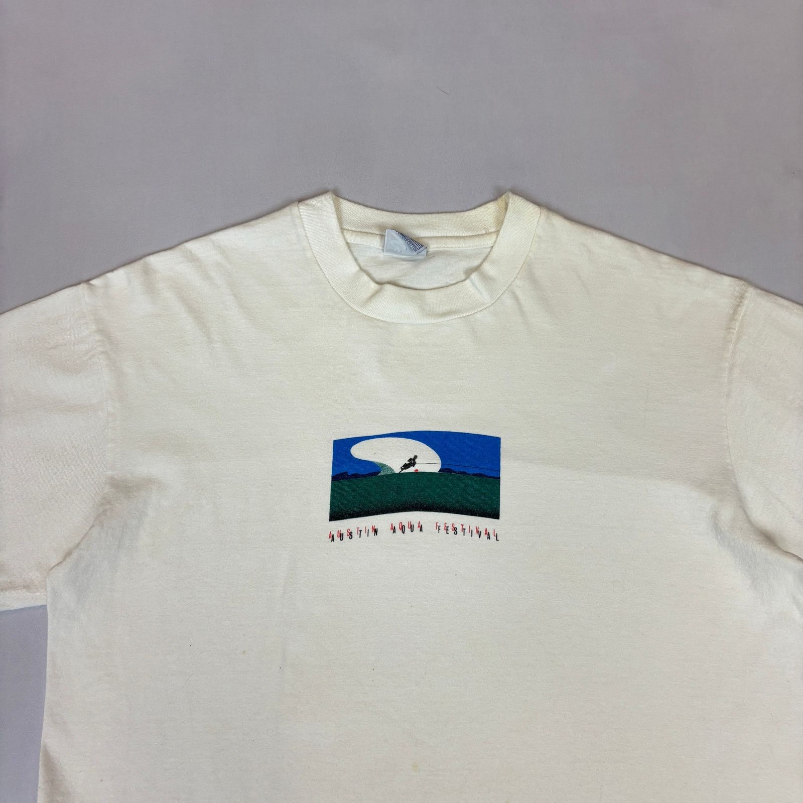 Vintage Vintage 1980s Austin Aqua Festival Michael Schwab Art Tee Size US M / EU 48-50 / 2 - 3 Thumbnail
