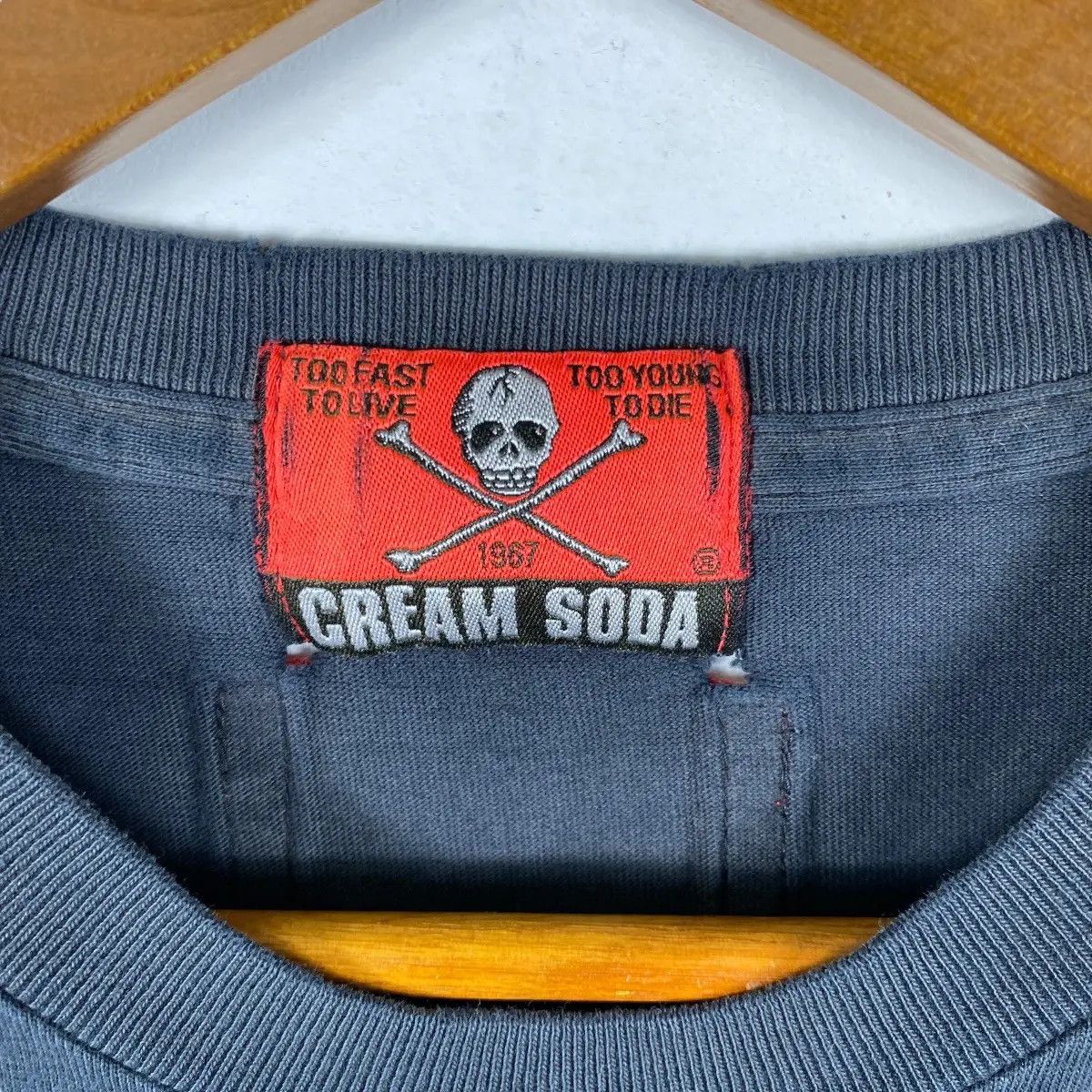 Japanese Brand × Seditionaries Vintage 00's CREAM SODA Graphic Punk Gothic Tee Shirt Size US M / EU 48-50 / 2 - 7 Thumbnail