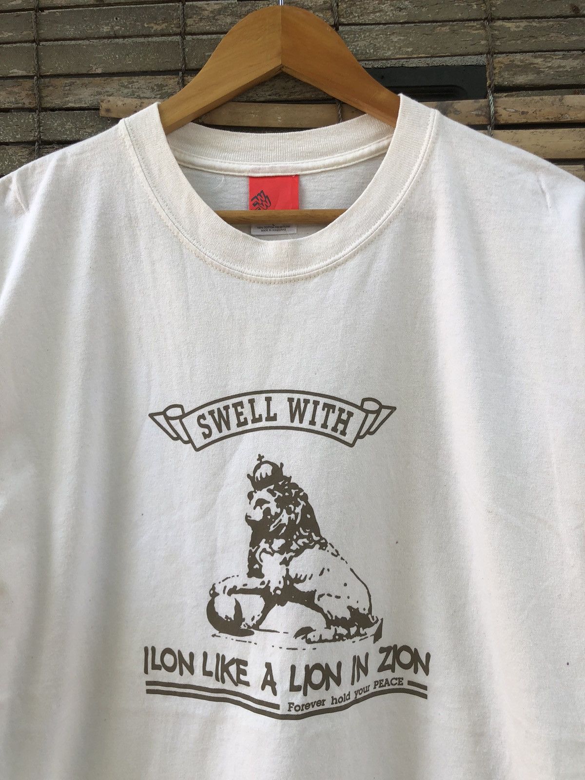 Japanese Brand Vintage Y2K Swell With Ilon Like A Lion In Zion Tee Size US L / EU 52-54 / 3 - 3 Thumbnail