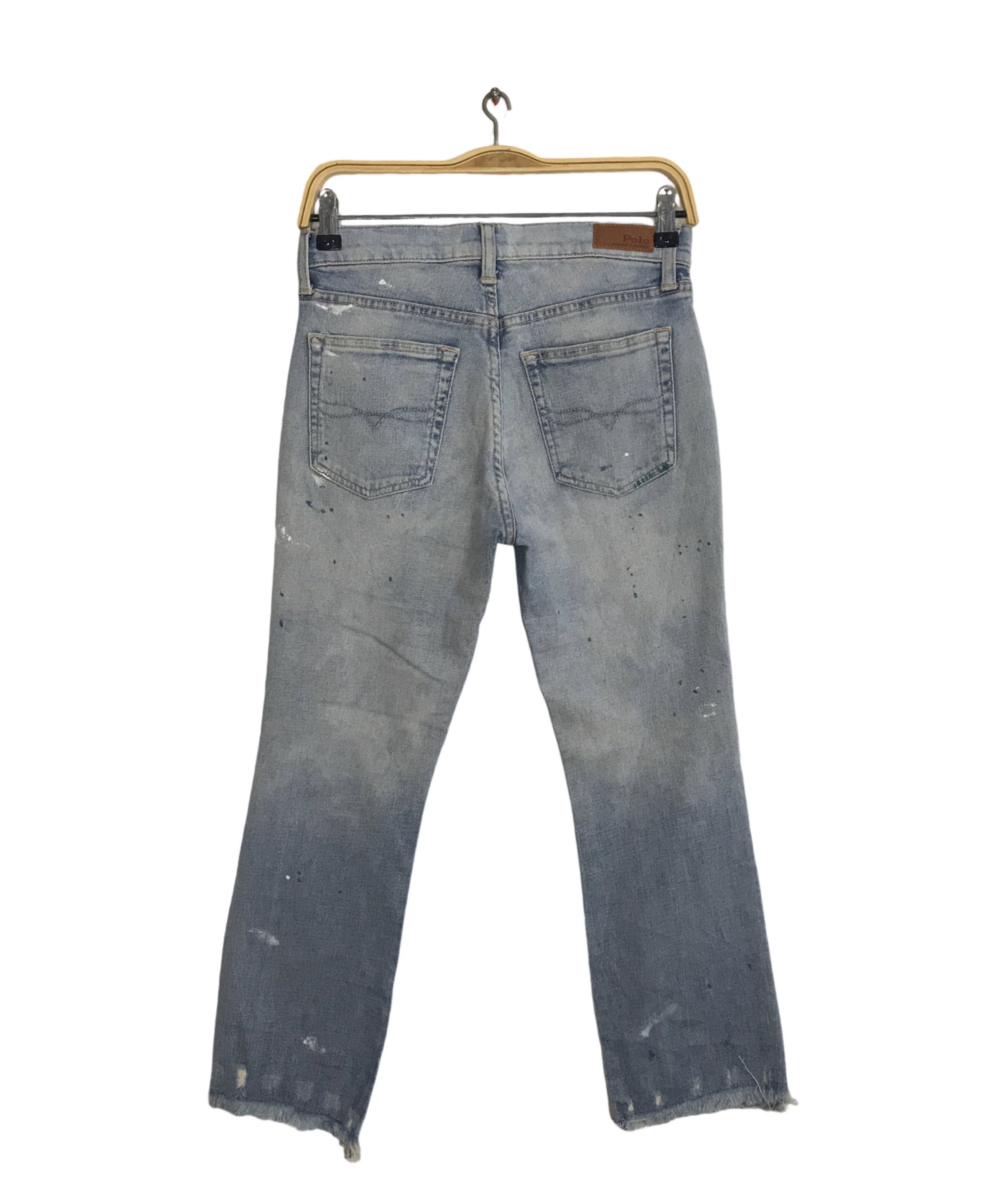 Polo Ralph Lauren Polo Ralph Lauren Chryste Kick Flare Crop Denim Jeans Pant Size 26" / US 2 / IT 38 - 2 Thumbnail