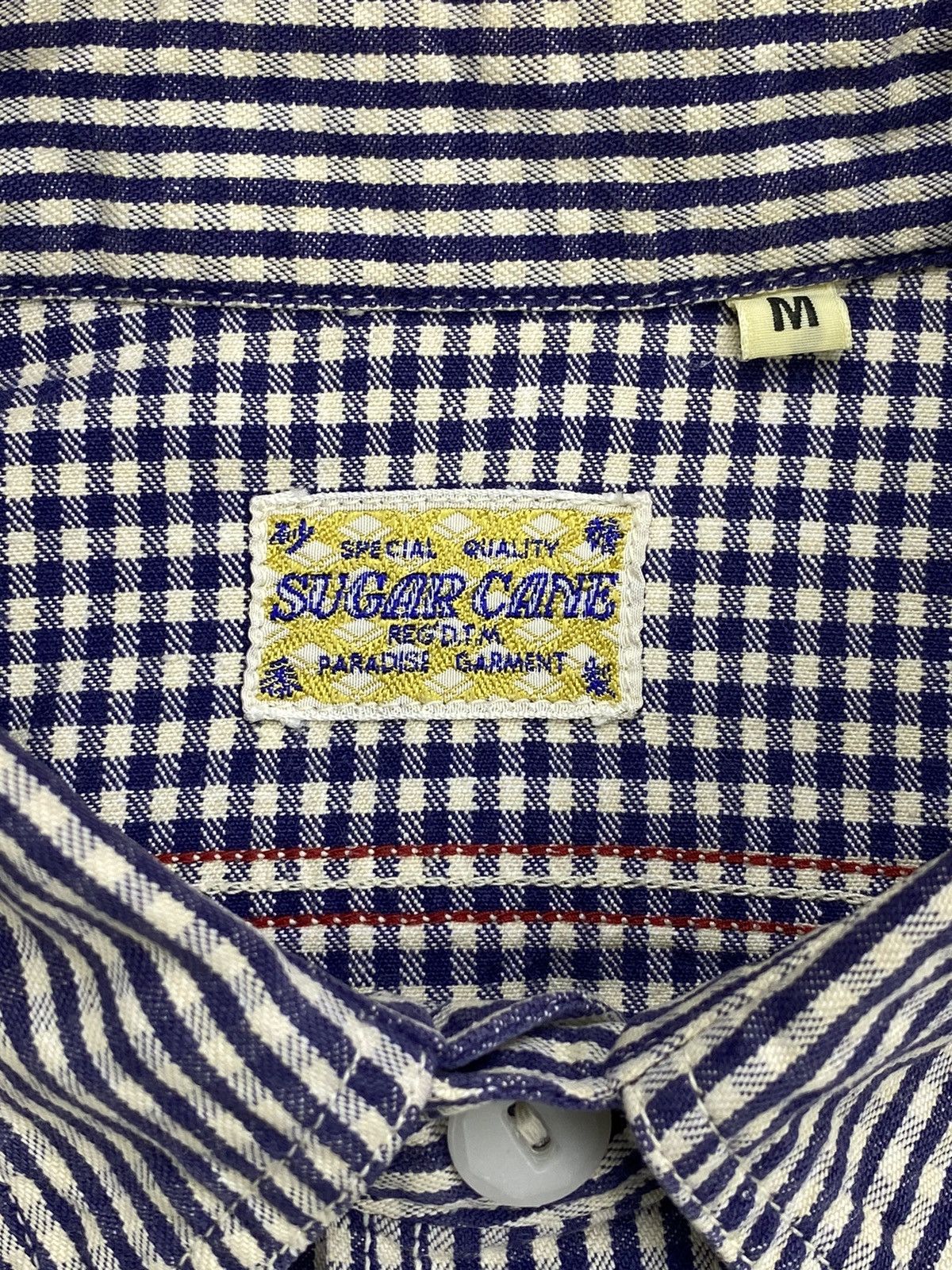 Sugar Cane × Toyo Enterprises Vintage SUGAR CANE “Paradise Garment” Small Checked Indigo Size US M / EU 48-50 / 2 - 4 Thumbnail