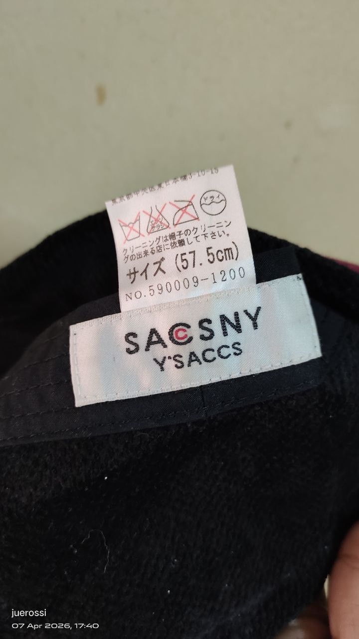 Yohji Yamamoto Yohji Yamamoto Y'saccs Y's Hat Maroon Size ONE SIZE - 3 Thumbnail