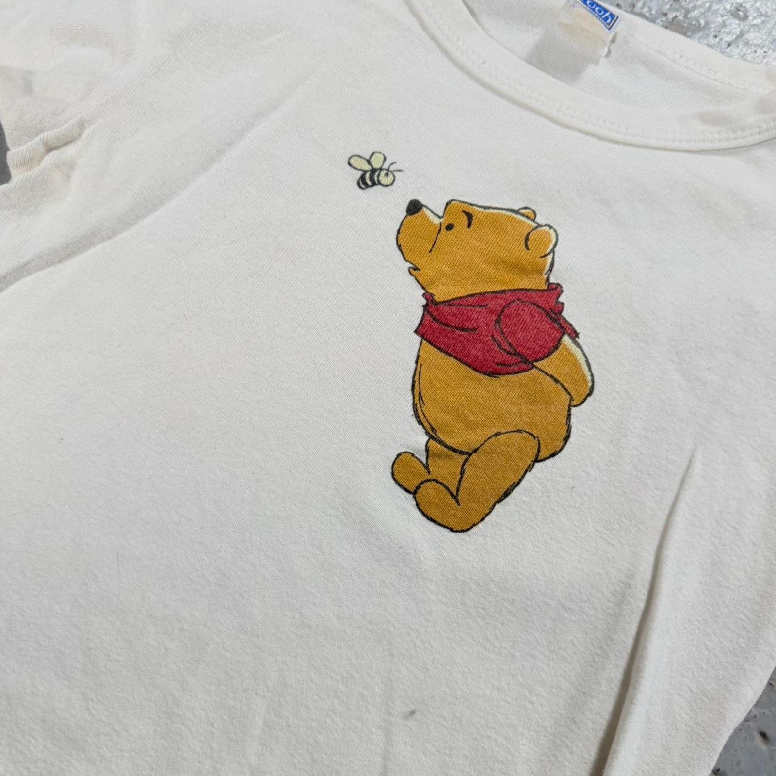 Disney White winnie the pooh Baby Tee Size XS / US 0-2 / IT 36-38 - 4 Thumbnail