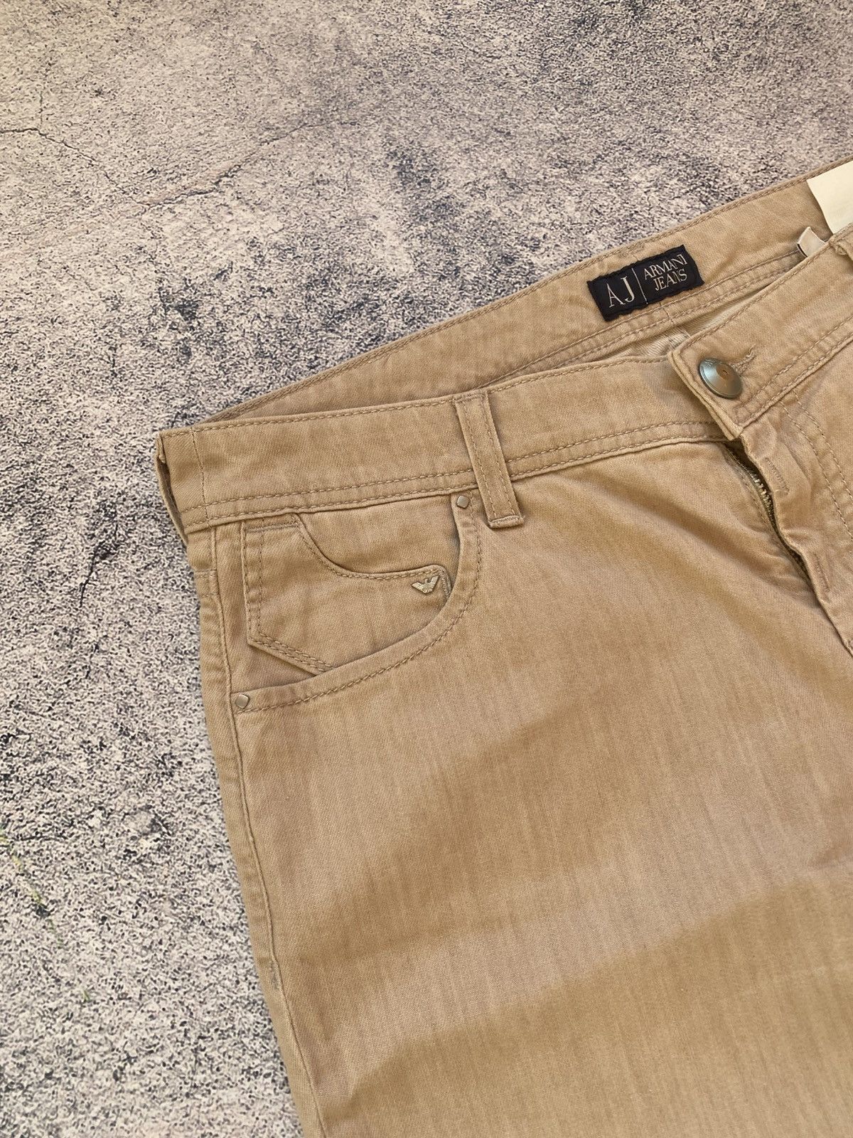 Emporio Armani Vintage Rare Emporio Armani Hype Metal Logo Y2K Jeans Size US 32 / EU 48 - 18 Thumbnail