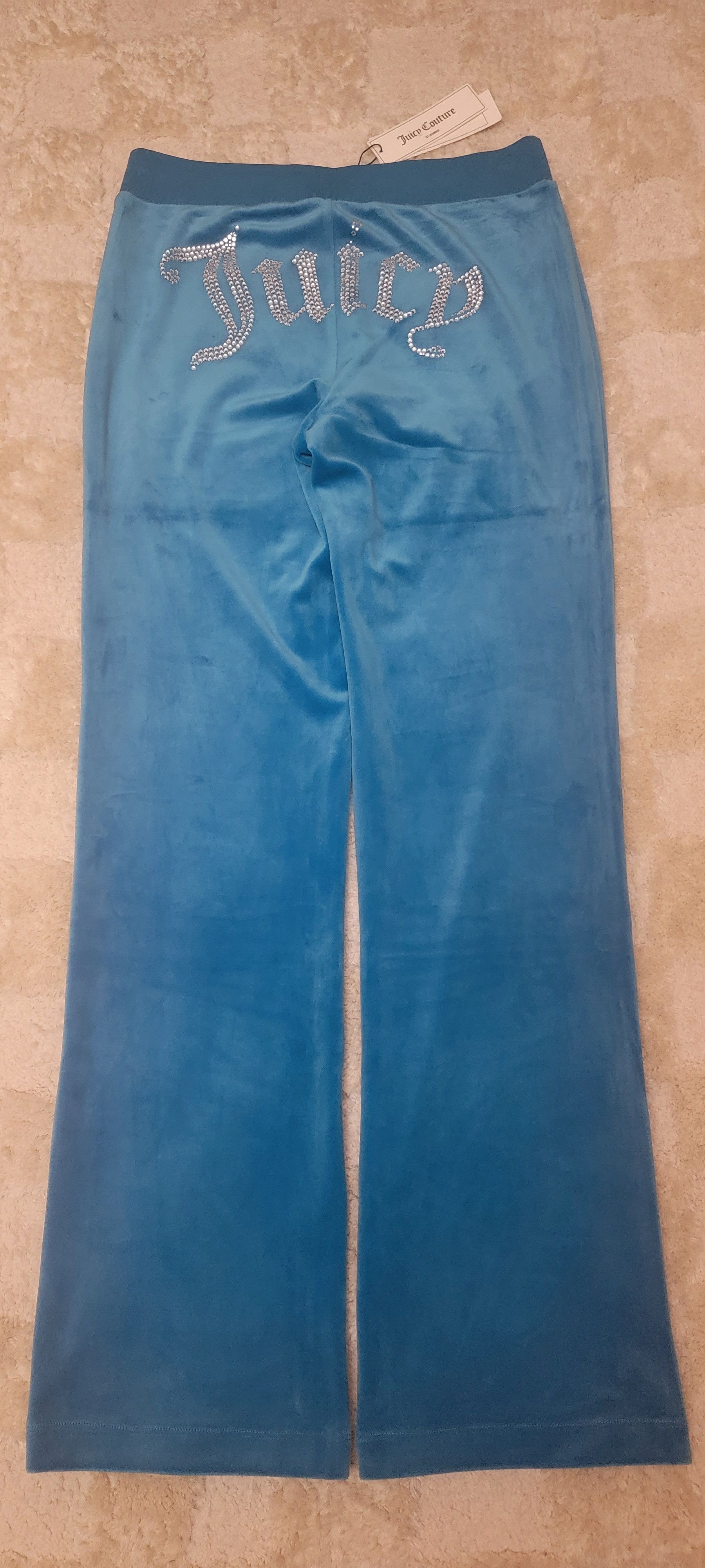 Juicy Couture OG Big Bling Velour Track Pants Size 27" / US 4 / IT 40 - 3 Thumbnail