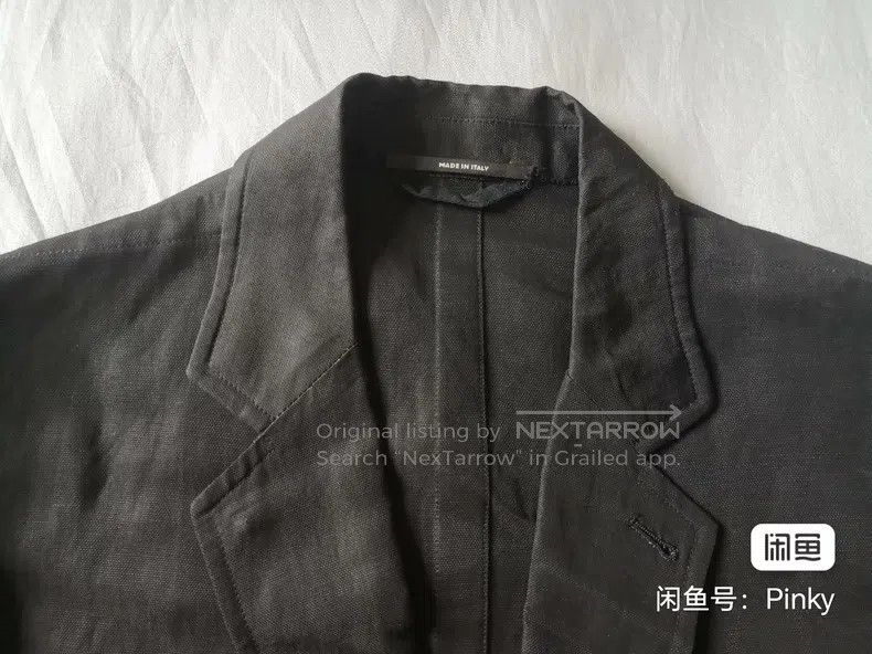 Hermes Hermes Men's casual suit jacket, thin black style Size 50R - 8 Thumbnail