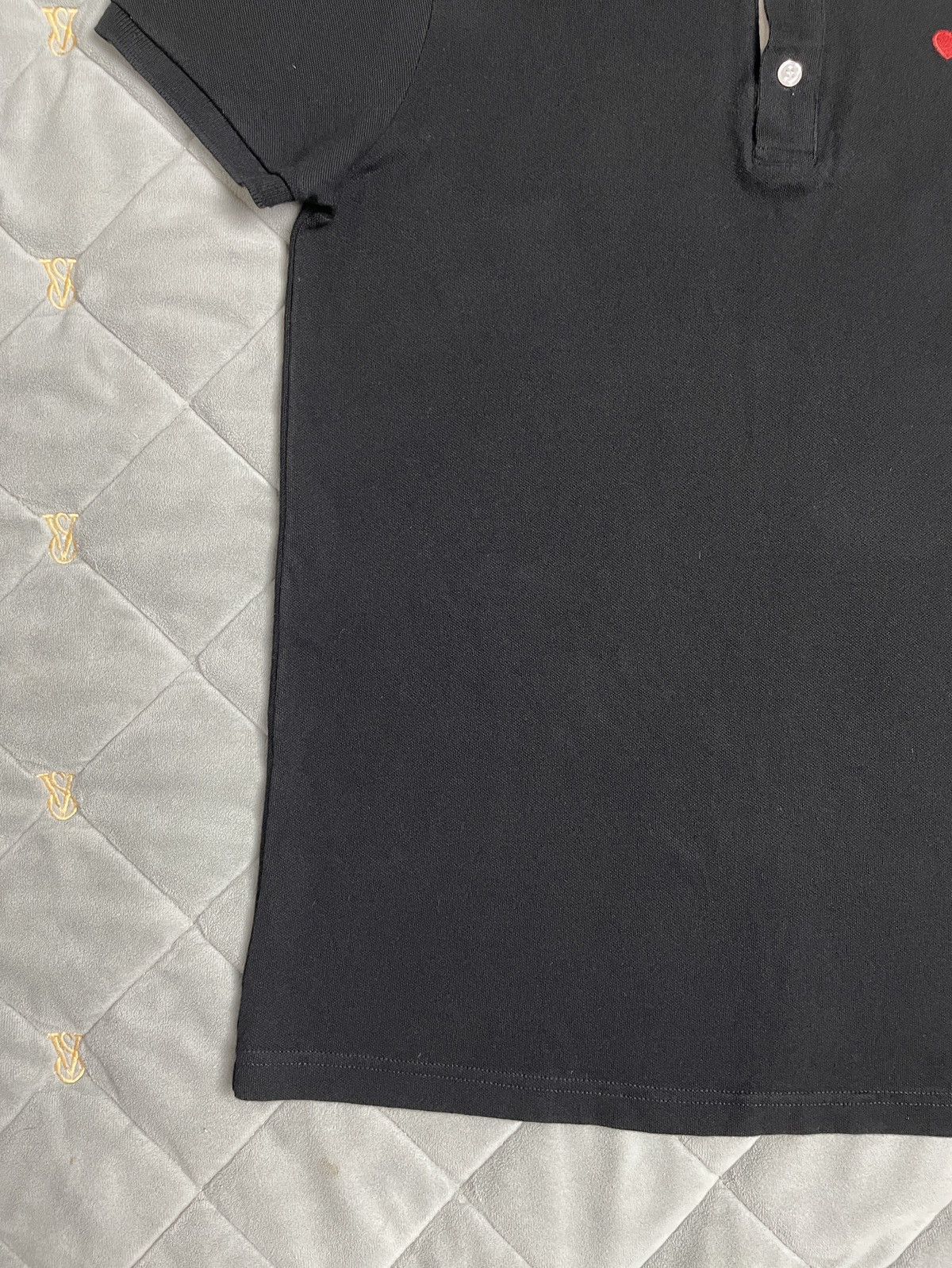 Moschino Polos Italy Moschino Love Heart-Embroidered polo T-shirt Size US M / EU 48-50 / 2 - 2 Thumbnail