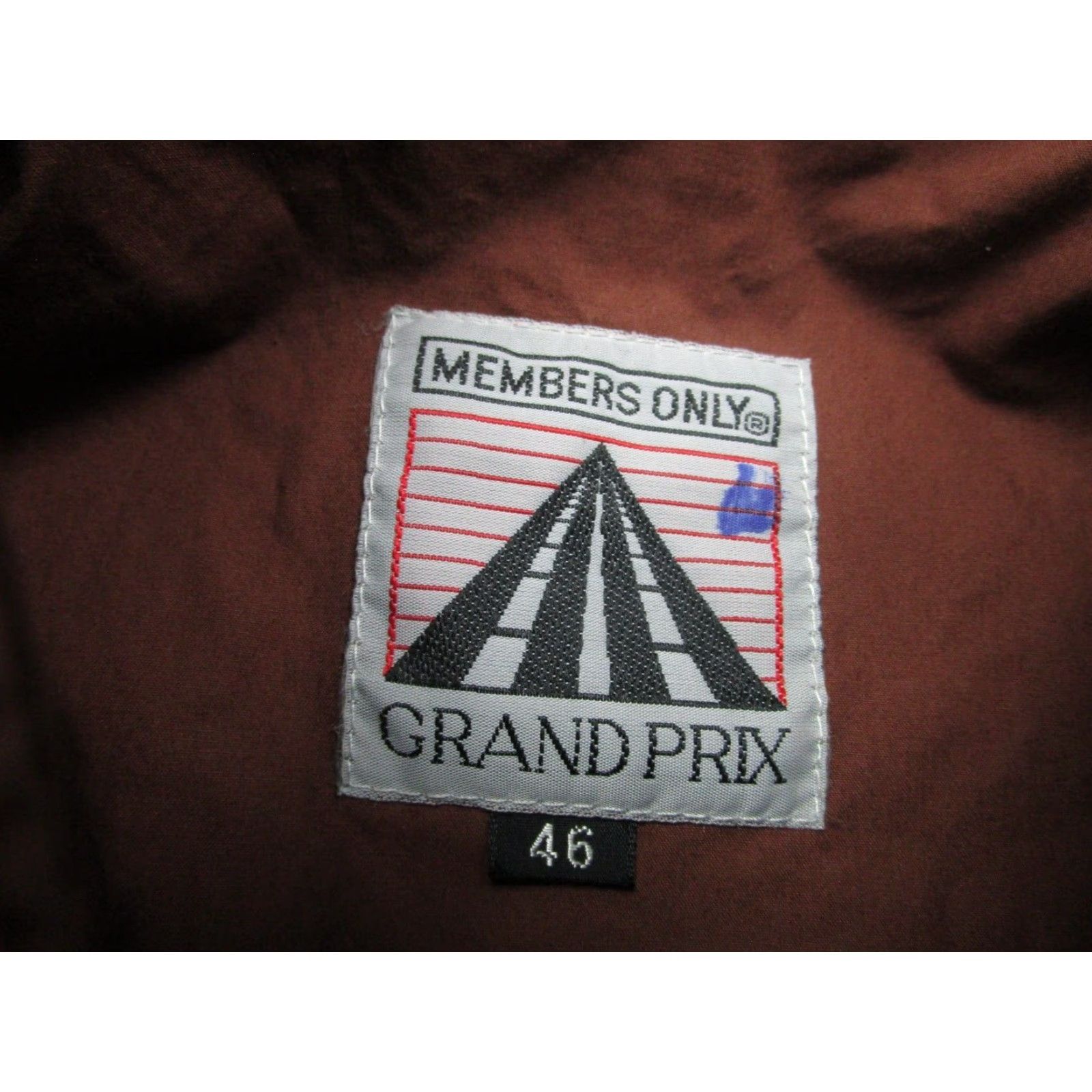 Members Only VINTAGE Members Only Jacket mens 46 Brown Bomber Coat 90s 80s Grand Prix Size US S / EU 44-46 / 1 - 6 Thumbnail