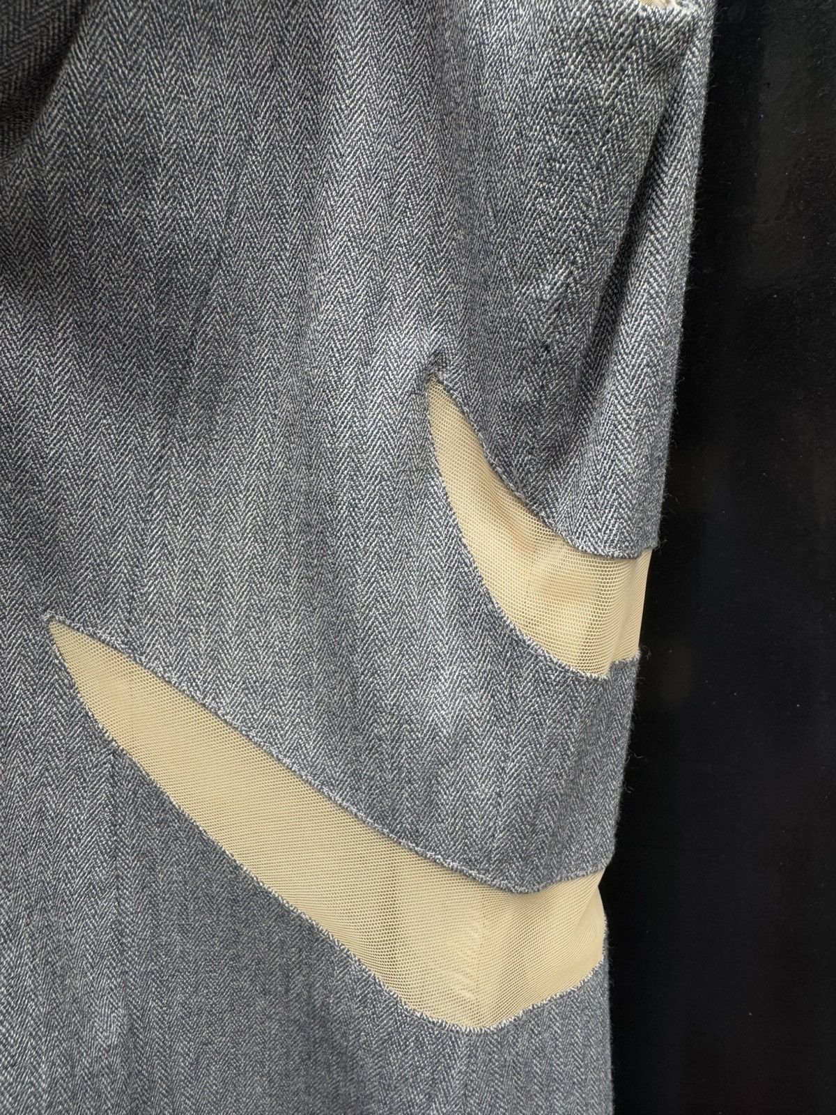 Alexander McQueen Alexander McQueen AW98 Slashed Sheer Panels Wool Maxi Dress Size M / US 6-8 / IT 42-44 - 5 Thumbnail