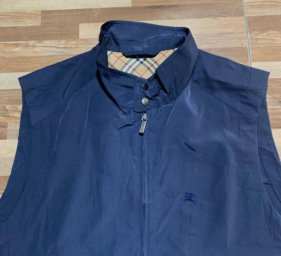 Burberry 2000s Burberry Novacheck Nylon Vest Jacket Size US L / EU 52-54 / 3 - 3 Thumbnail