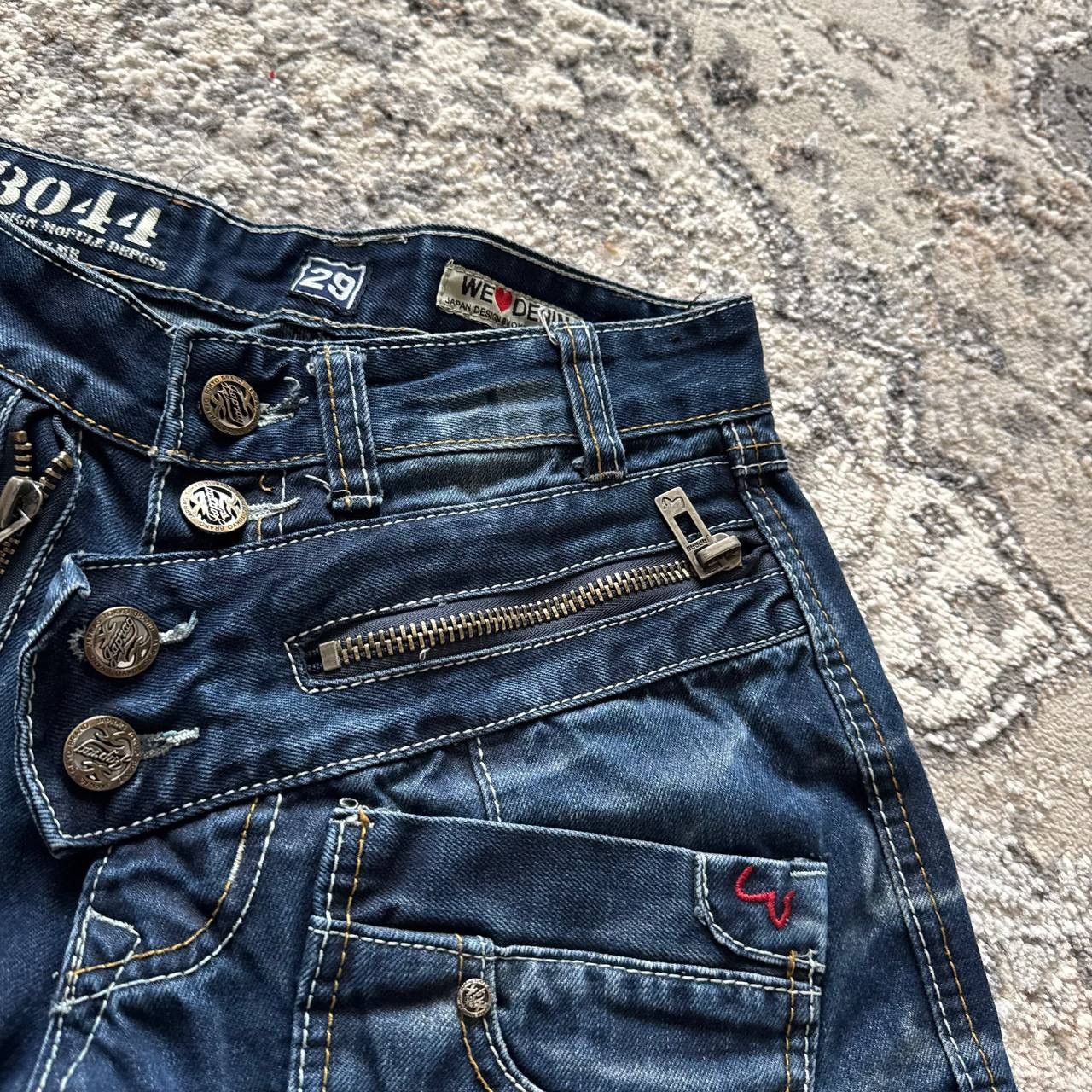 Japanese Brand Vintage Archive Japrag by Okishana Samoki Patch Work Jeans Size US 29 - 11 Thumbnail
