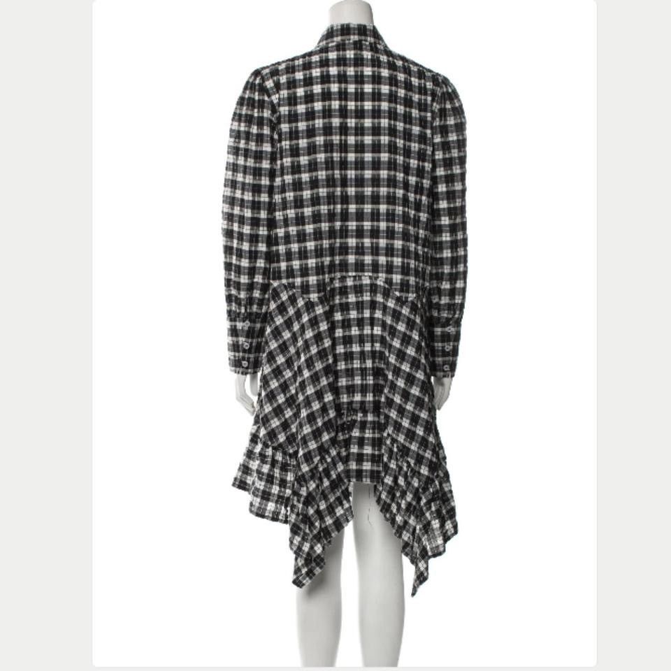 Ganni GANNI GINGHAM CHECK SEERSUCKER SHIRT DRESS / SZ 38 / US 8 Size M / US 6-8 / IT 42-44 - 3 Thumbnail