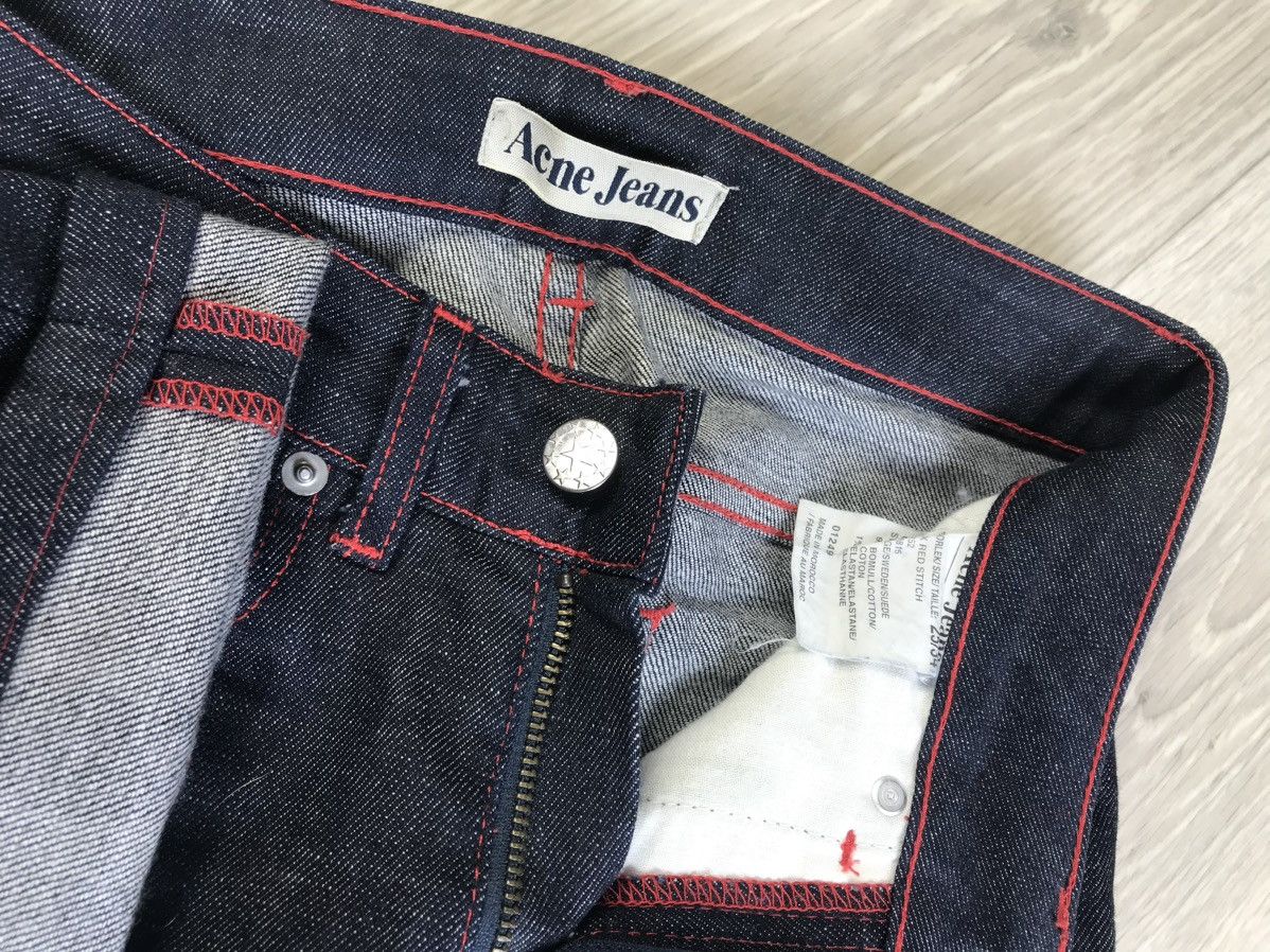 Acne Studios Rare vintage Acne Studios Hex Red Stitch Jeans Denim Size 25" / US 0 / IT 36 - 8 Thumbnail