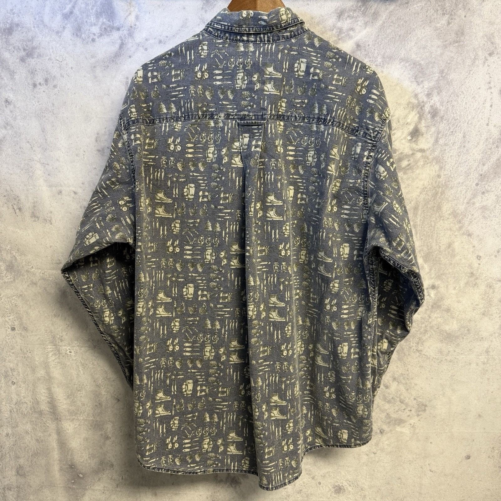 Woolrich Woolen Mills Woolrich Button Up Shirt Mens XL 24.5x31.5 AOP Nature Outdoo Size US XL / EU 56 / 4 - 2 Thumbnail