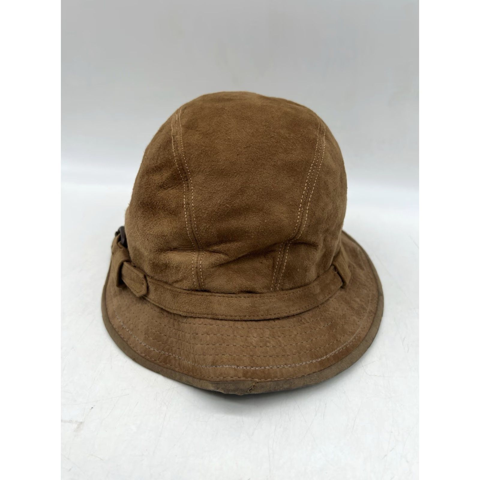 Vintage VINTAGE Country Gentleman Leather Suede Fedora Hat Brown Size 7 Travel Casual Mens Size ONE SIZE - 4 Thumbnail