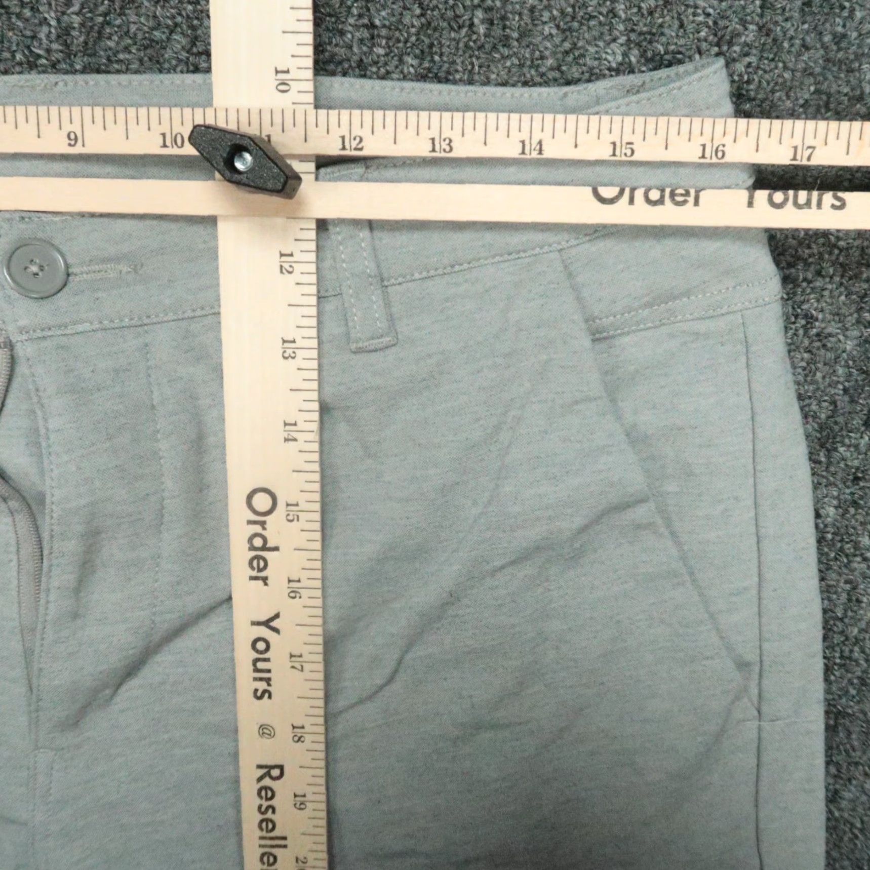 Vintage BYLT Pants Mens 34x28 Gray Everyday Joger Chino Stretch Zip Pocket Size US 34 / EU 50 - 6 Thumbnail