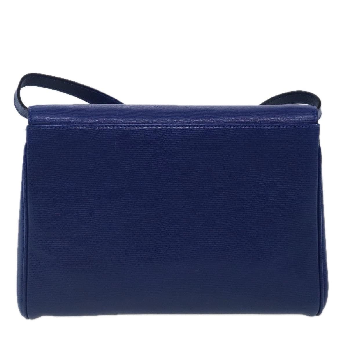 Celine CELINE Shoulder Bag Leather Blue Gold Size ONE SIZE - 3 Thumbnail