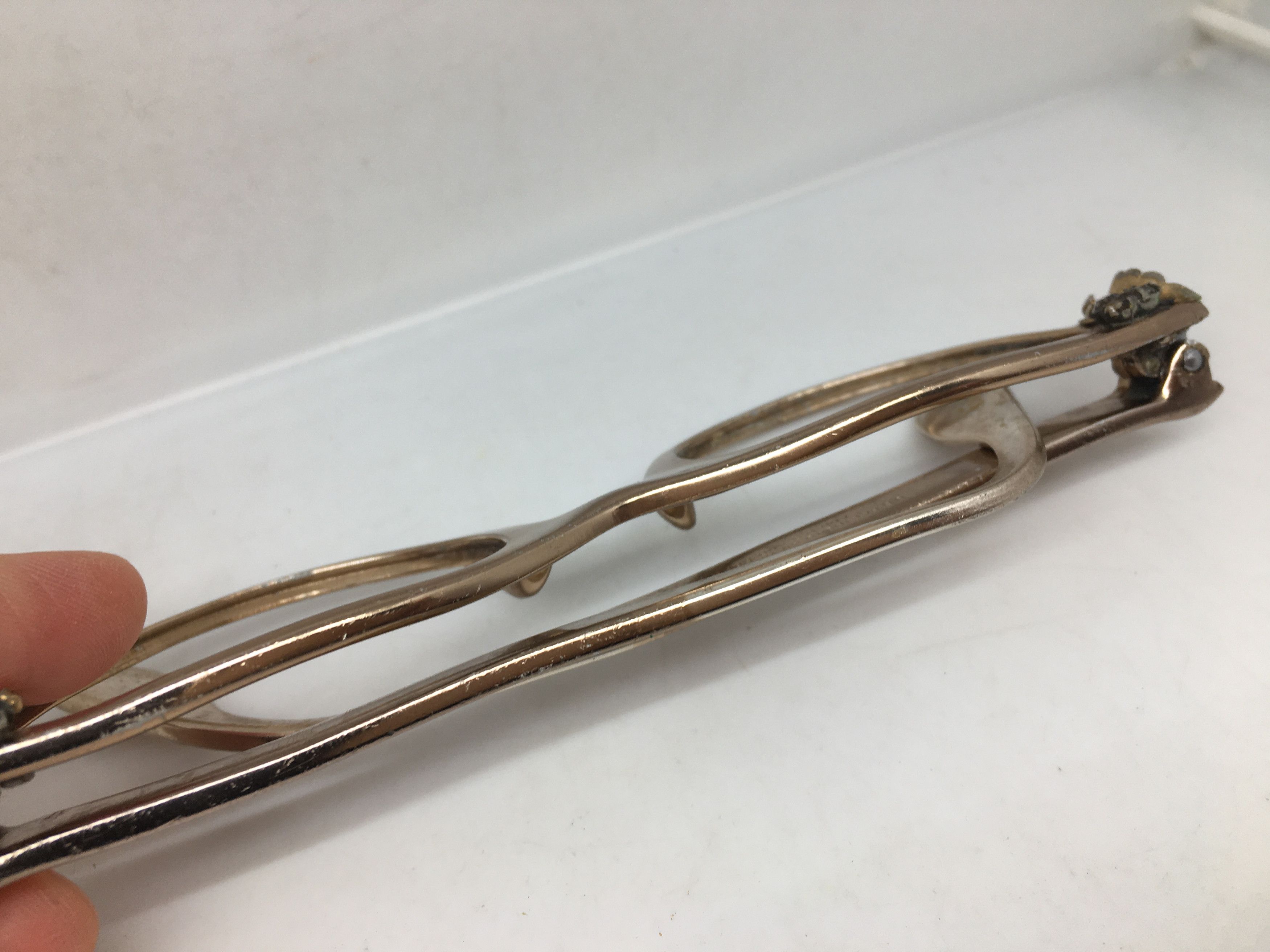 Vintage Vintage 50s TURA Woman Aluminum Brown Cateye Eyeglasses Size ONE SIZE - 9 Thumbnail