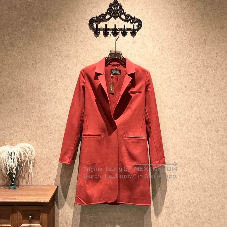 Loro Piana Loro Piana King's Gift Red Wool Coat Size XS / US 0-2 / IT 36-38 - 1 Thumbnail