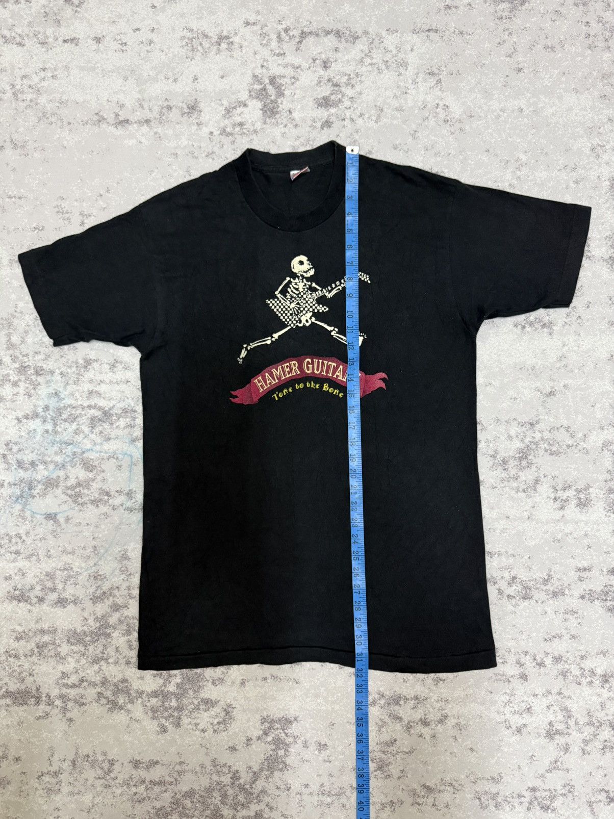 Vintage Vintage 90s HAMER GUITARS TONE TO THE BONE Tshirt Size US L / EU 52-54 / 3 - 12 Thumbnail